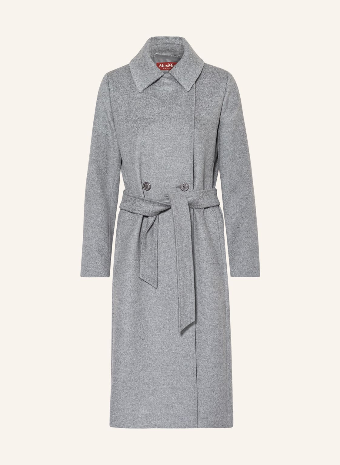 Image of Maxmara Studio Wollmantel Bcollag grau