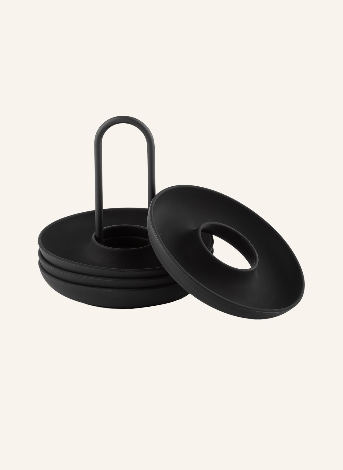 Image of Zone Denmark 4er-Set Eierbecher Singles schwarz