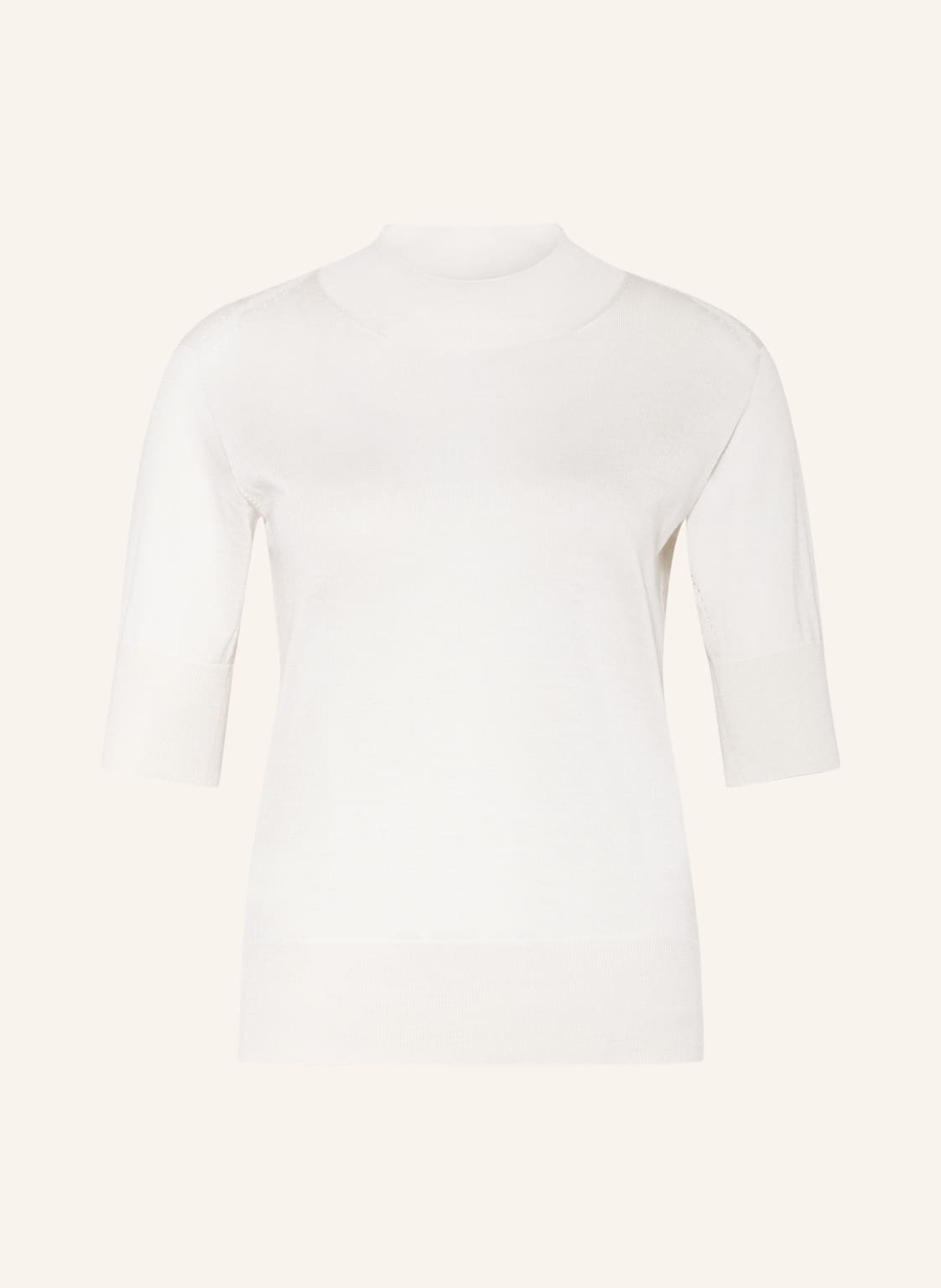 Image of Jil Sander Strickshirt Mit Seide Und Cashmere weiss