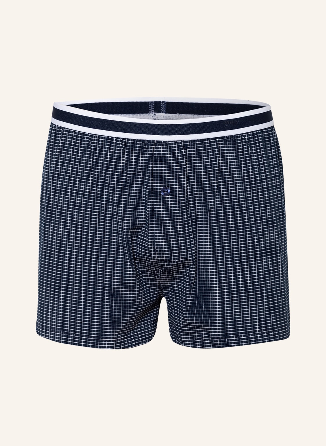 Image of Mey Web-Boxershorts Serie Nelson blau