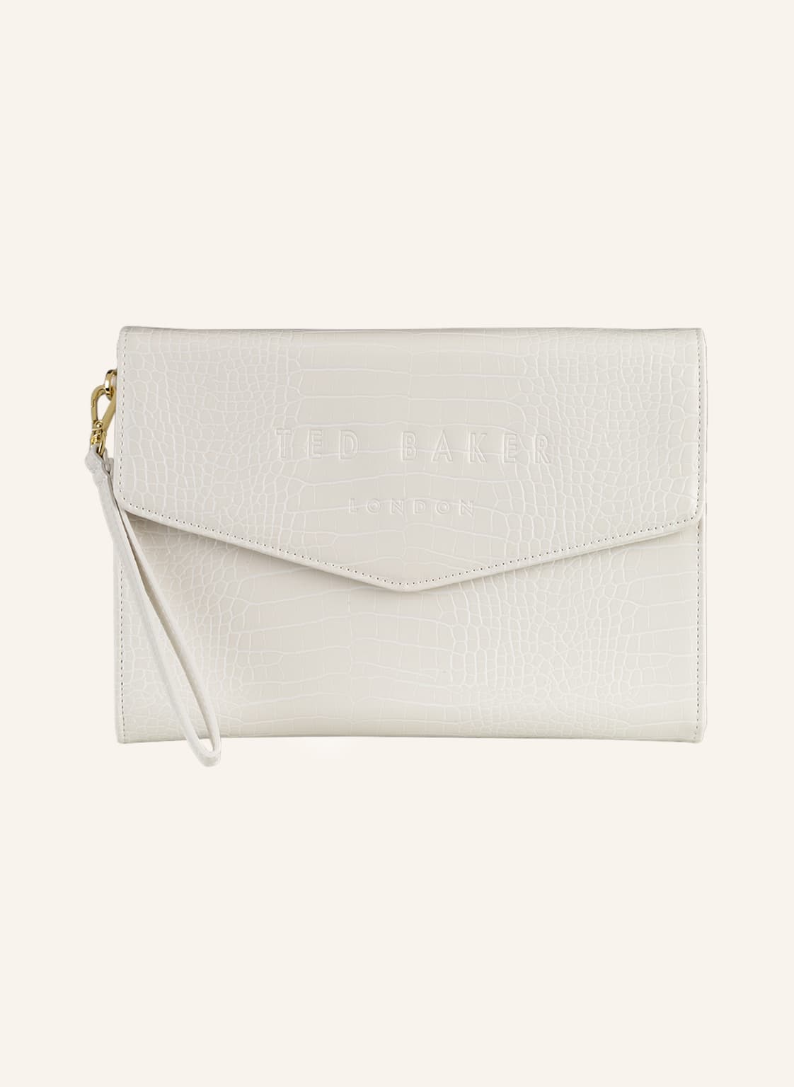 Image of Ted Baker Clutch Crocey beige