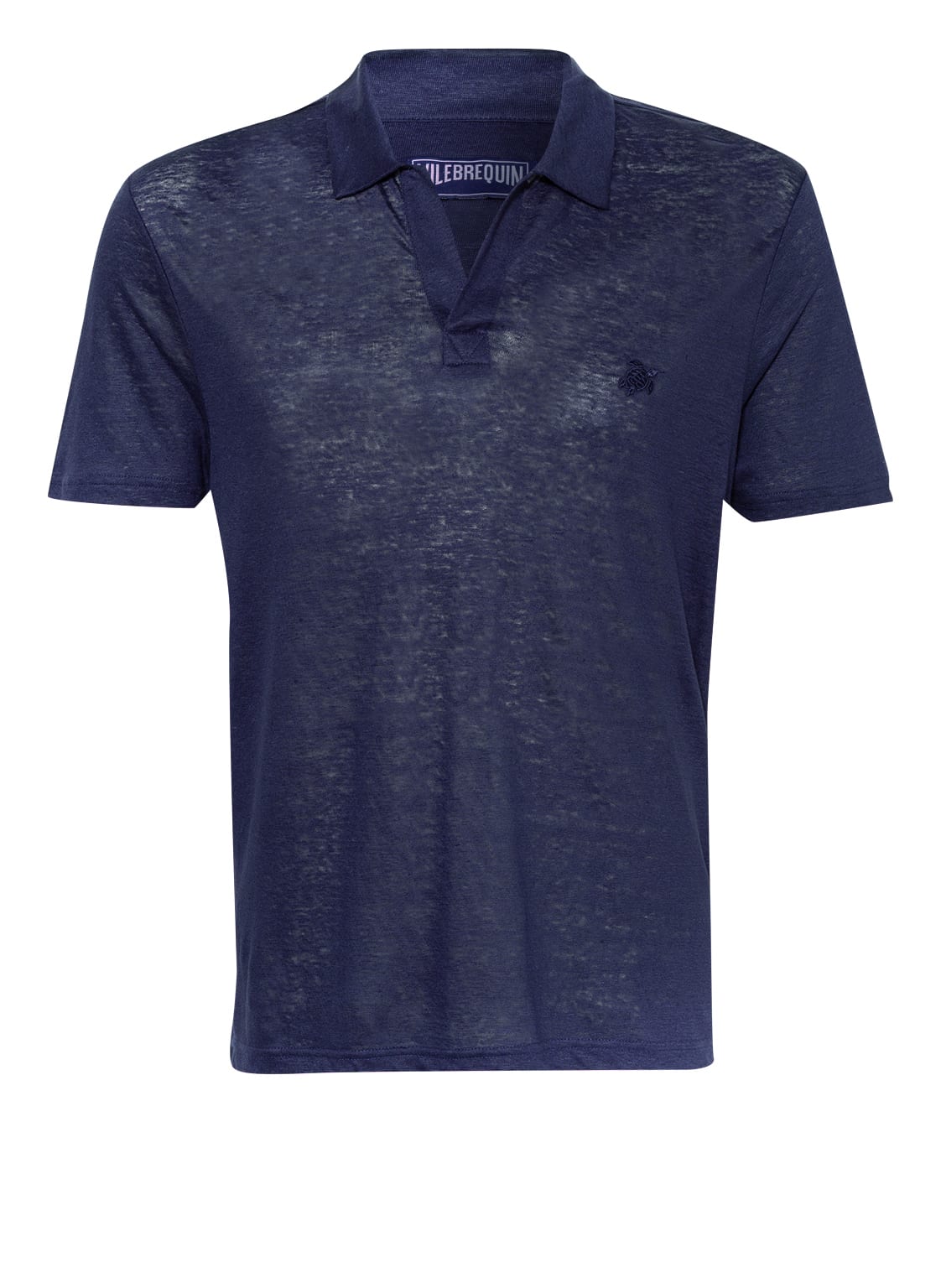 Image of Vilebrequin Poloshirt Aus Leinen blau