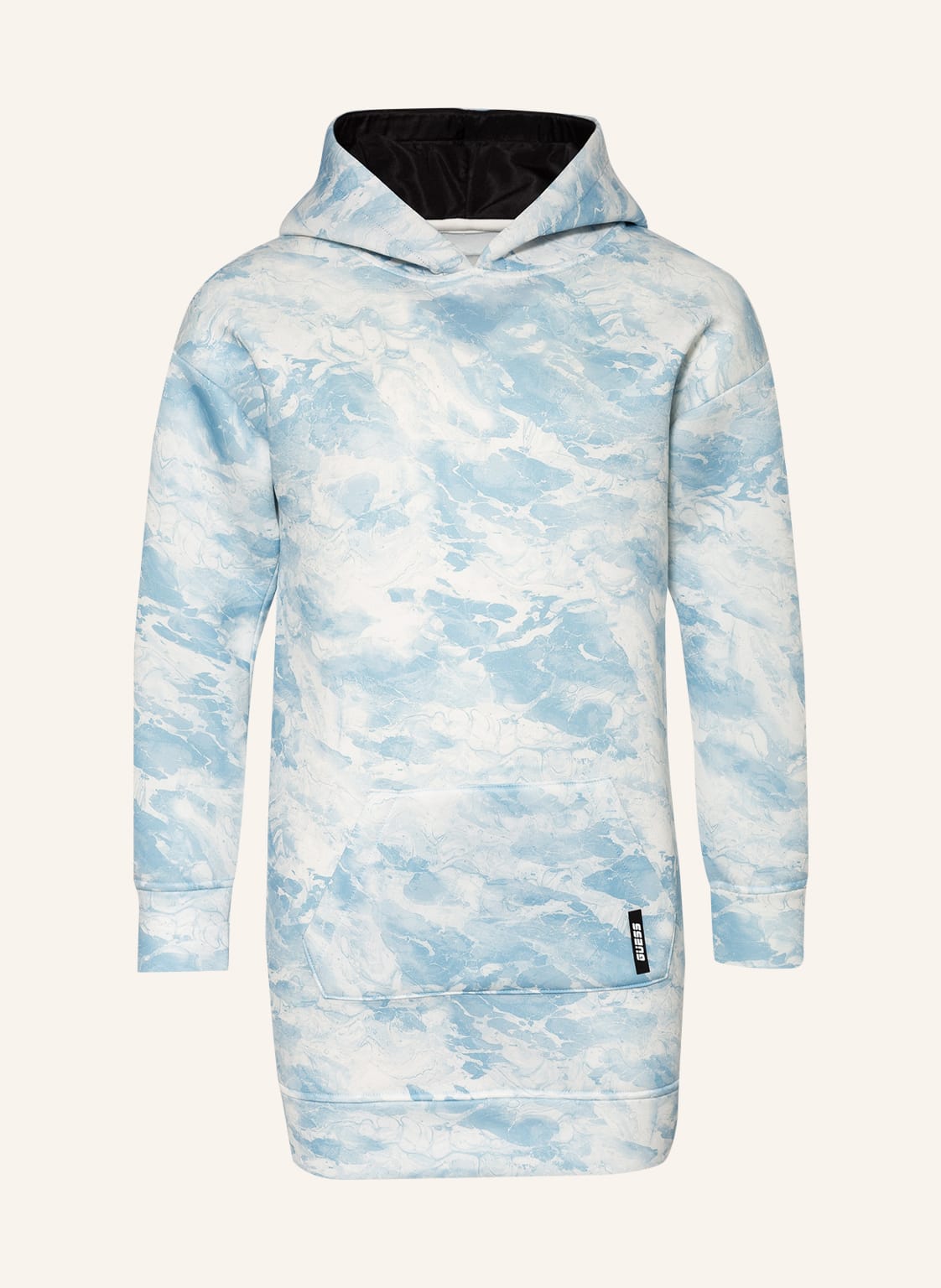 Guess Hoodie-Kleid blau