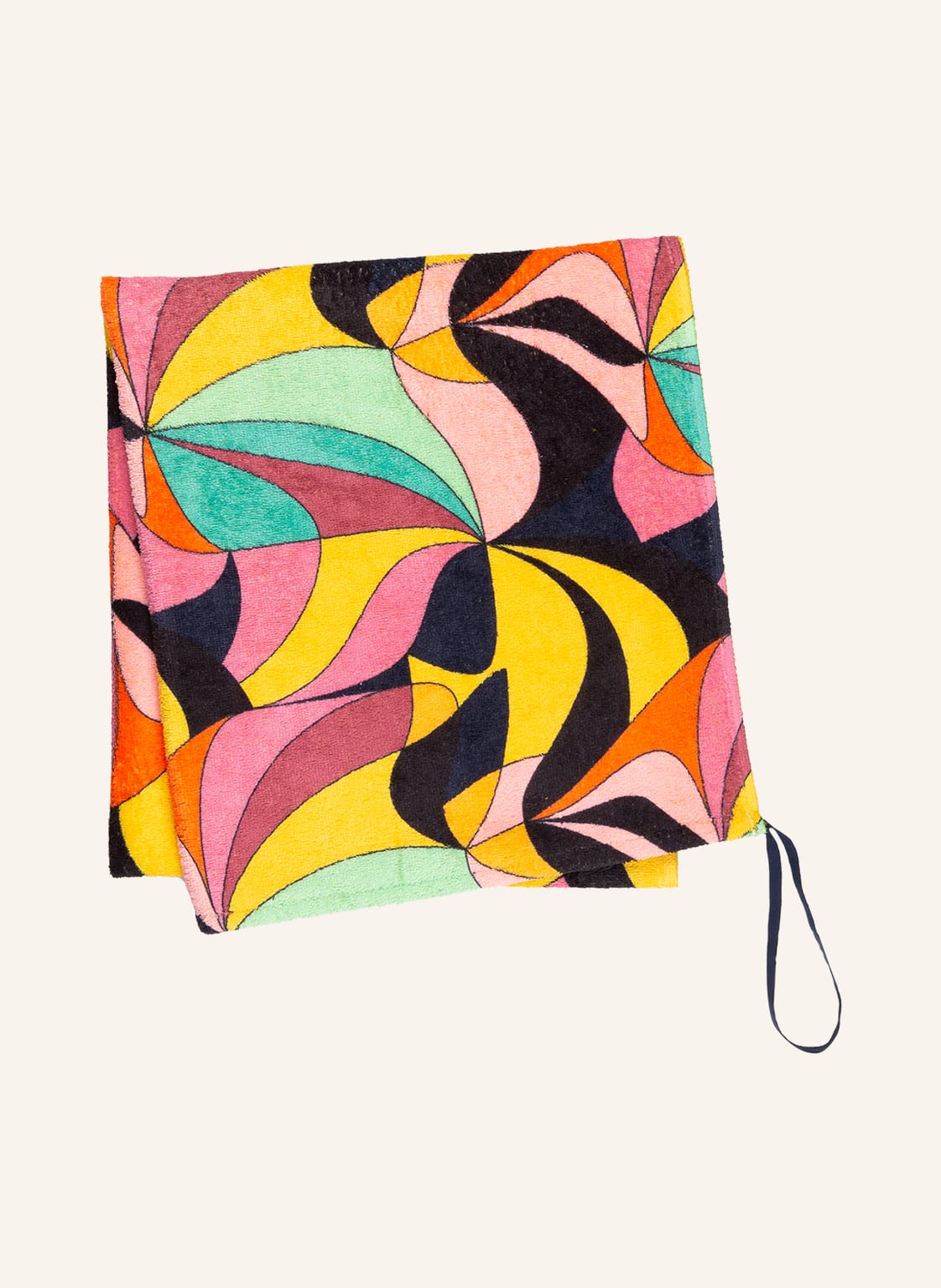 Image of Vilebrequin Strandtuch 1984 Invisible Fish gelb