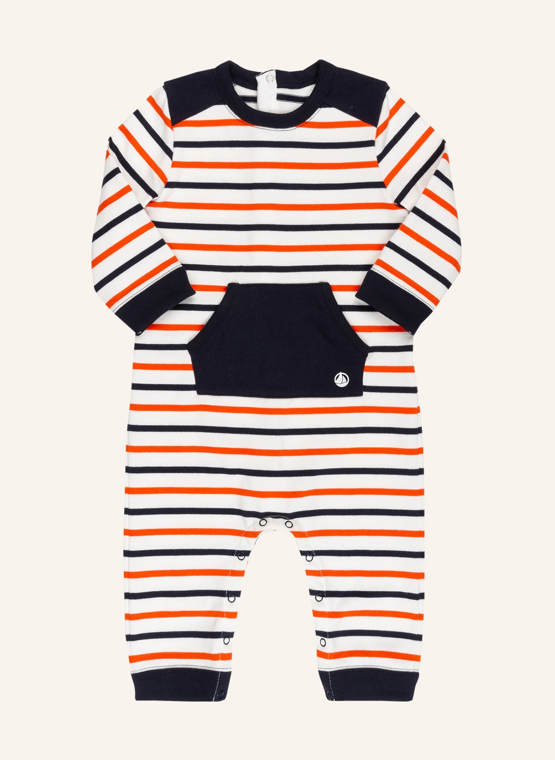 Petit Bateau Strampler weiss