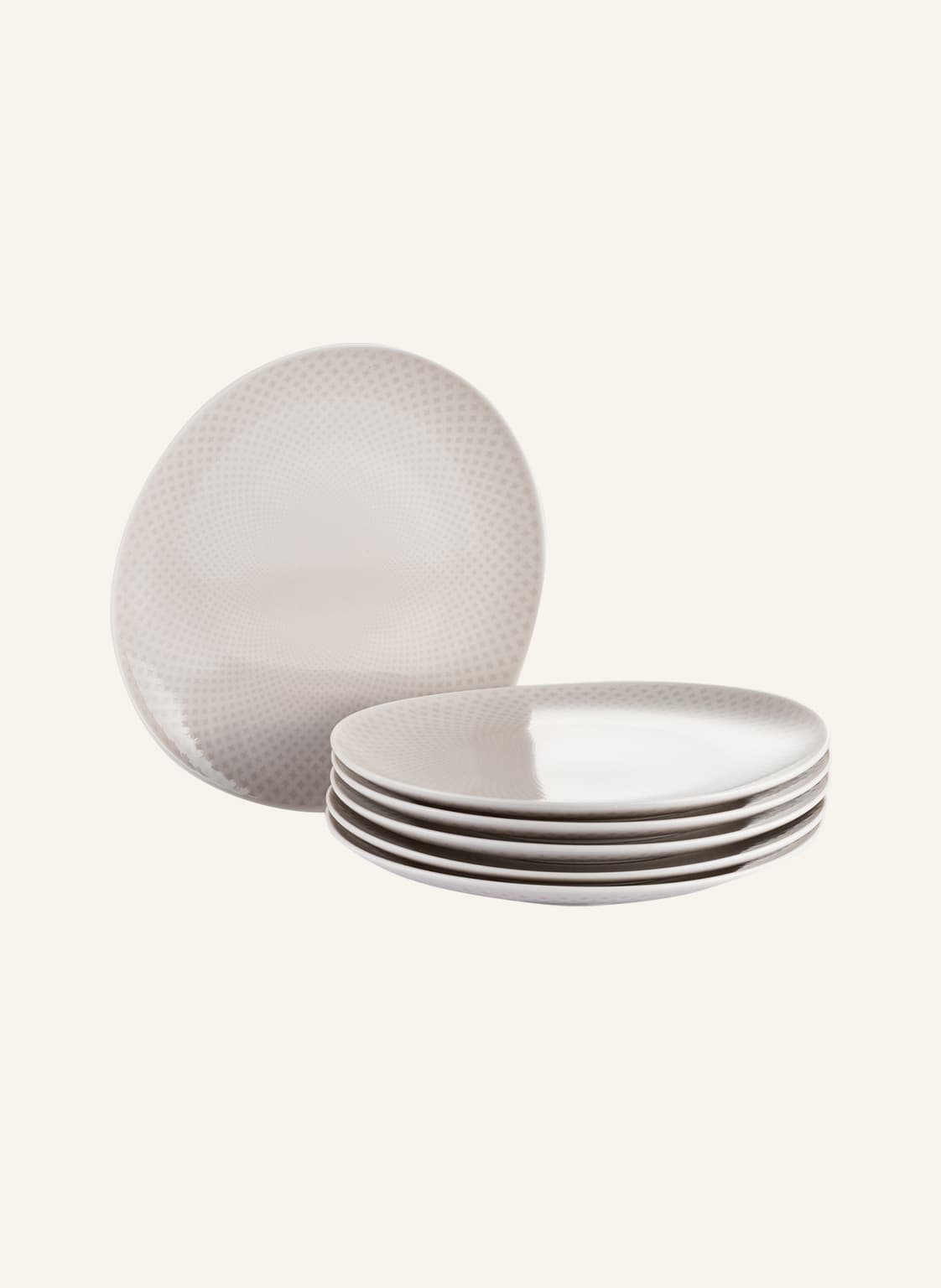 Image of Rosenthal 6er-Set Dessertteller Junto Soft Shell weiss