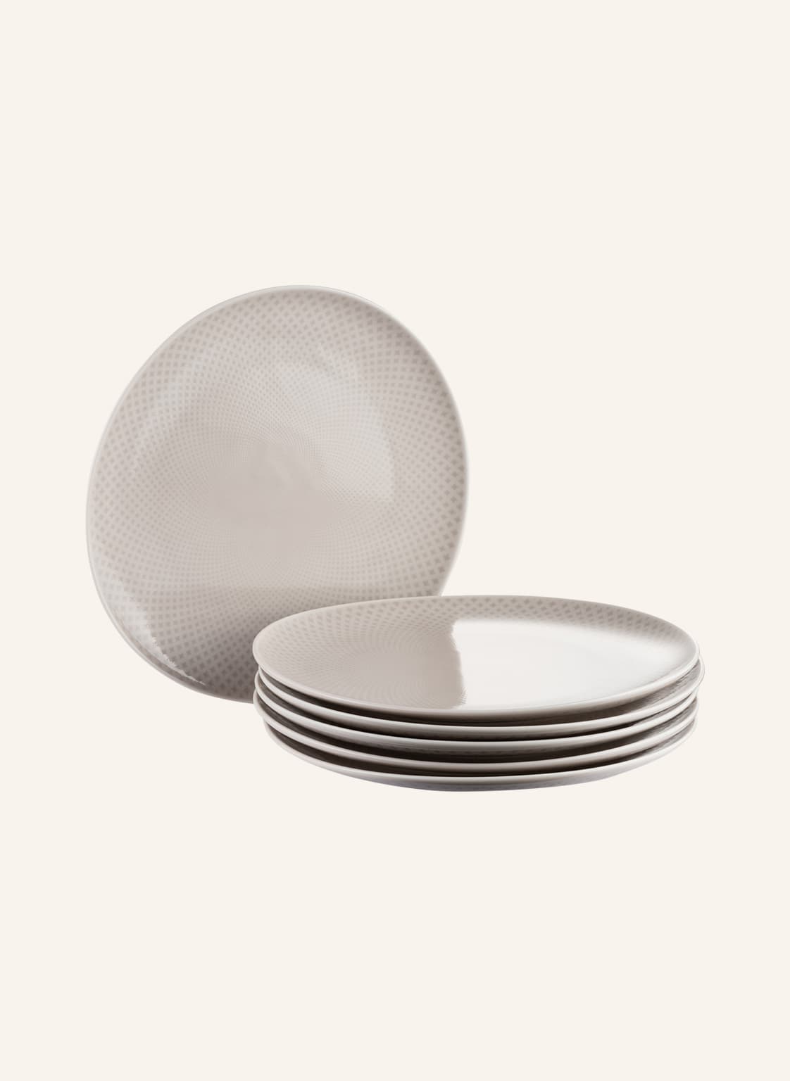 Image of Rosenthal 6er-Set Speiseteller Junto Soft Shell weiss