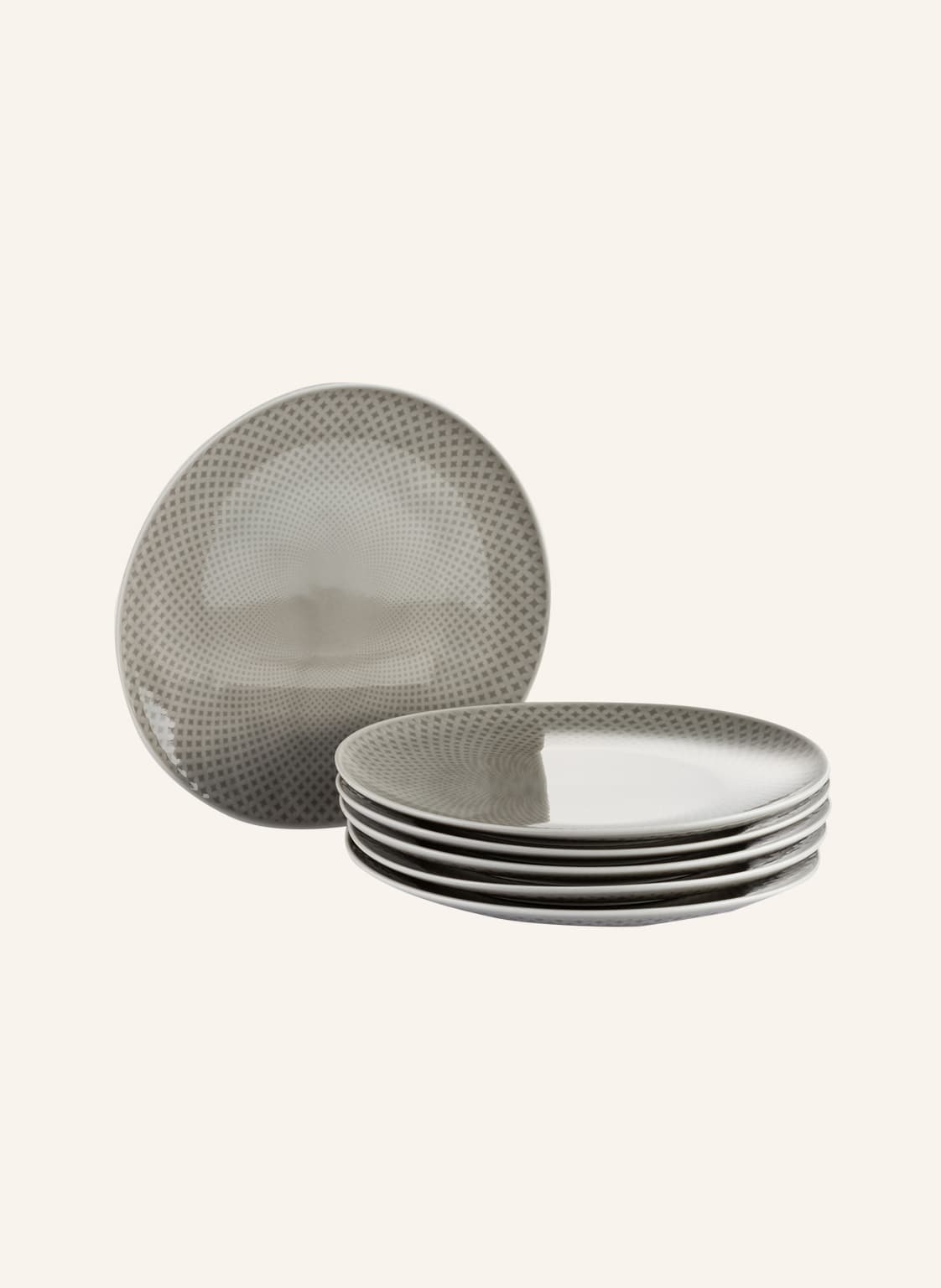 Image of Rosenthal 6er-Set Dessertteller Junto Pearl Grey grau