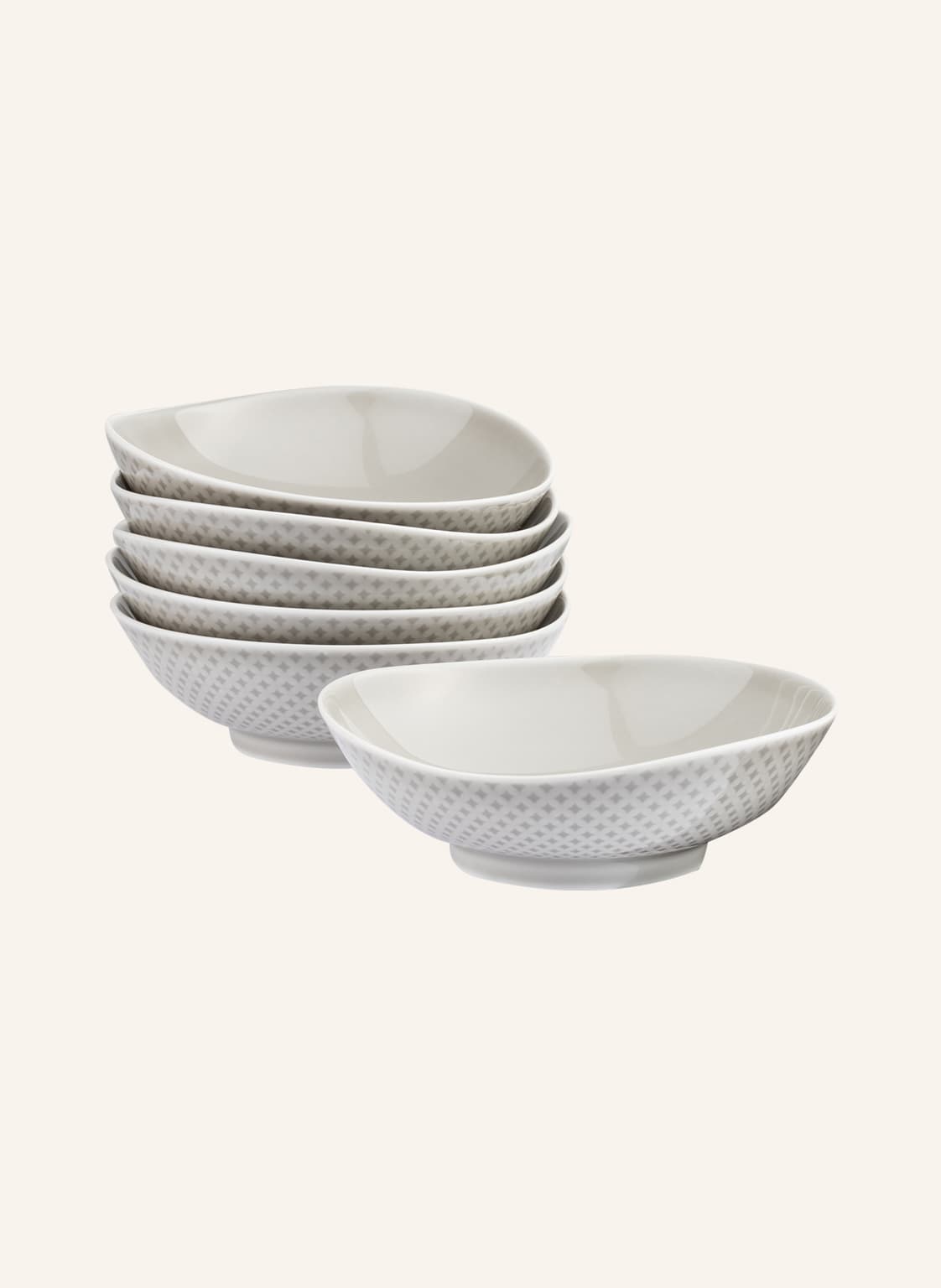 Image of Rosenthal 6er-Set Schalen Junto Pearl Grey grau