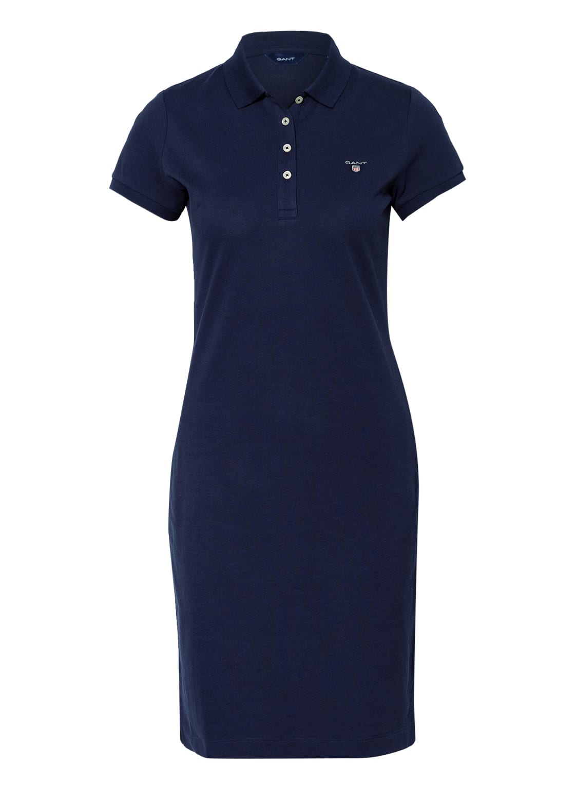 Image of Gant Piqué-Polokleid blau
