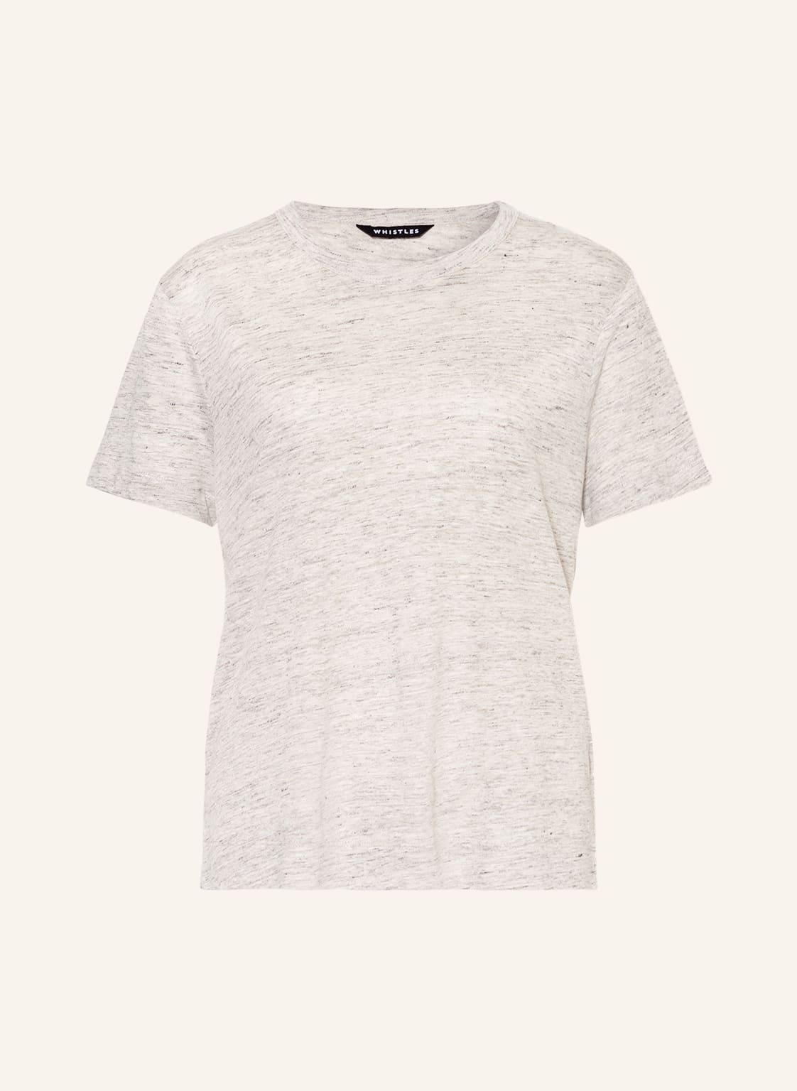 Image of Whistles T-Shirt Aus Leinen grau