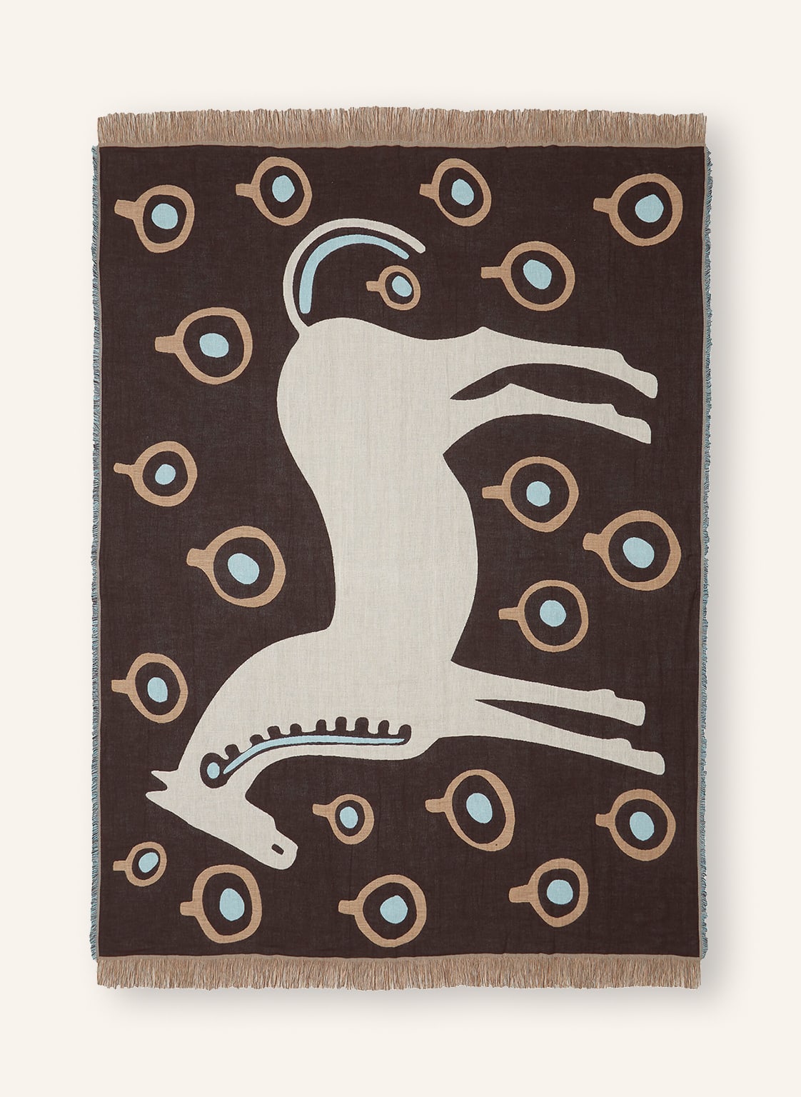 Image of Marimekko Plaid Musta Tamma braun