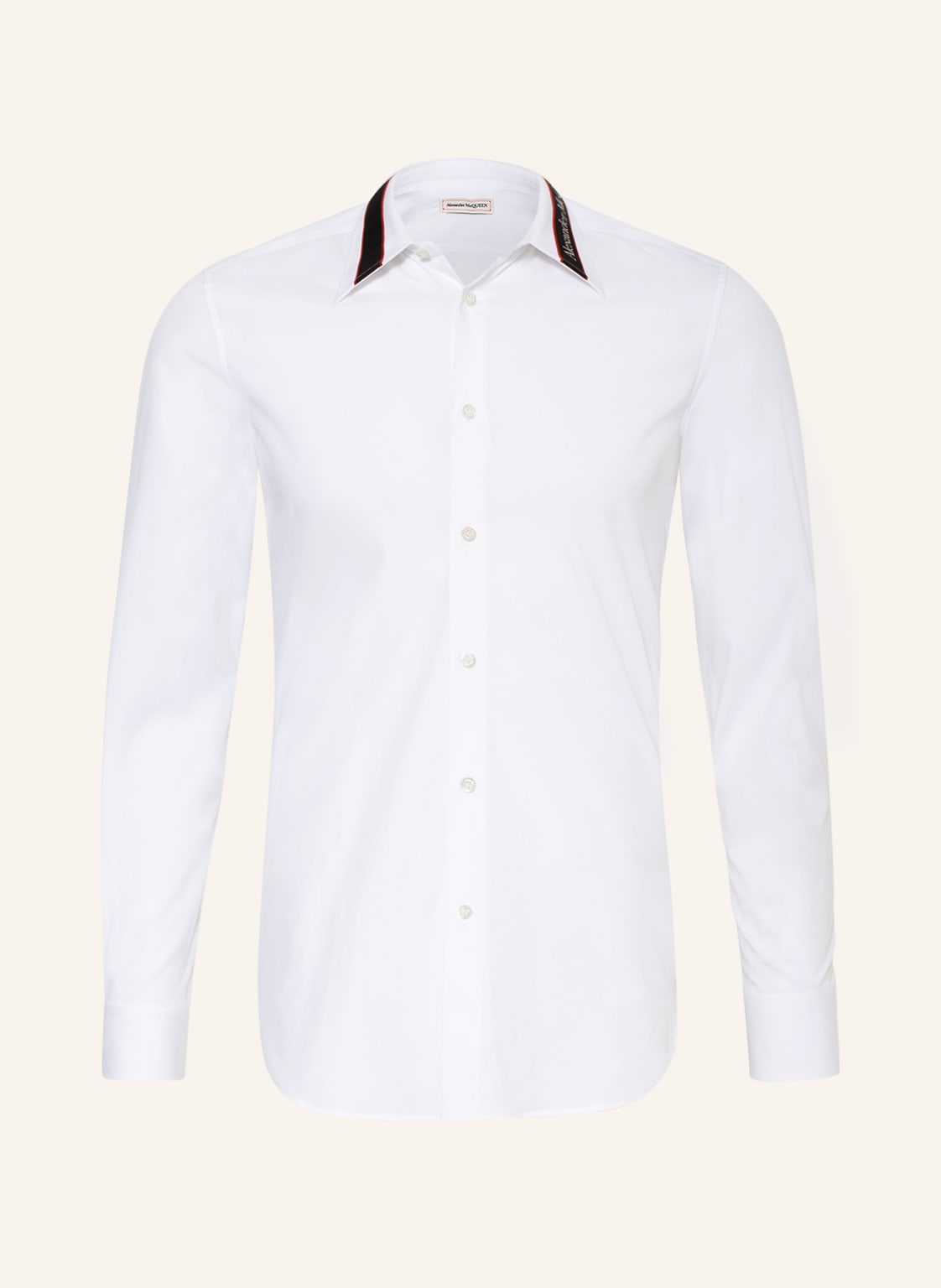 Image of Alexander Mcqueen Hemd Slim Fit weiss