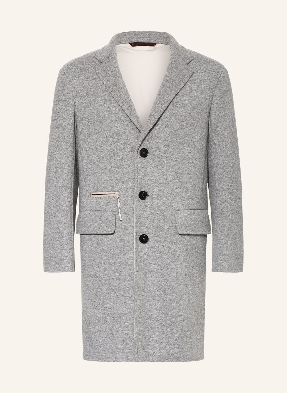 Image of Zegna Cashmere-Mantel grau