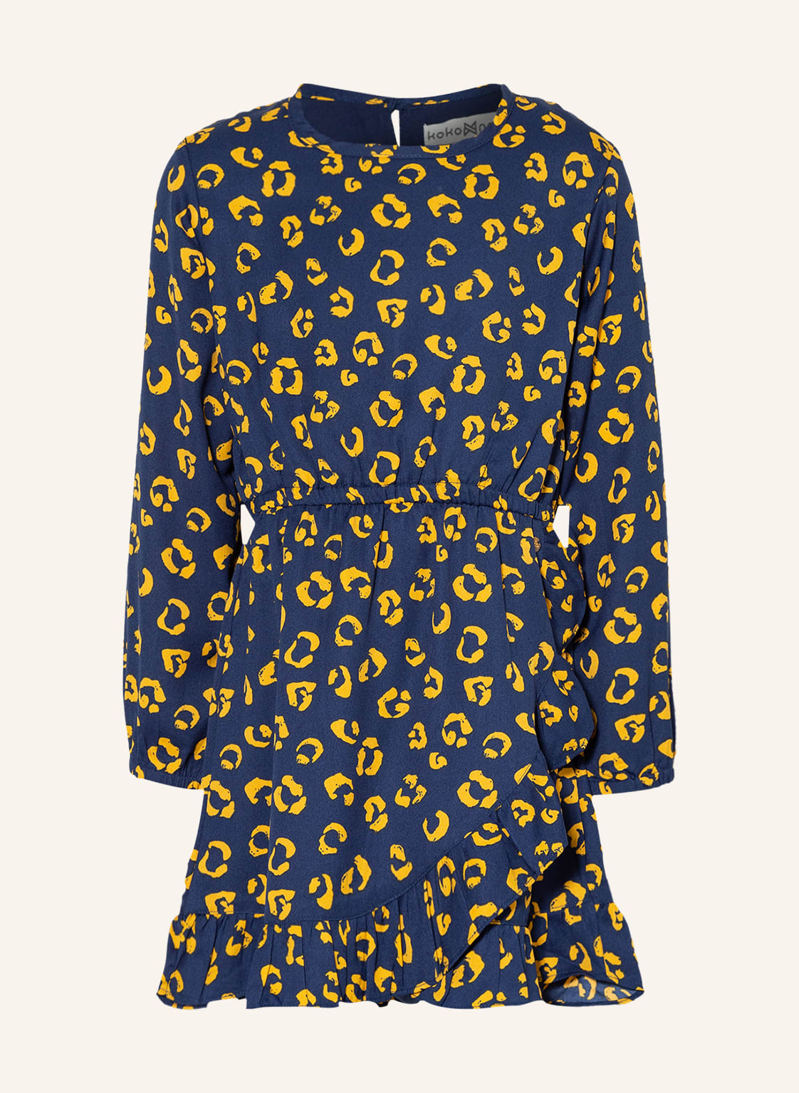 Image of Koko Noko Kleid In Wickeloptik blau