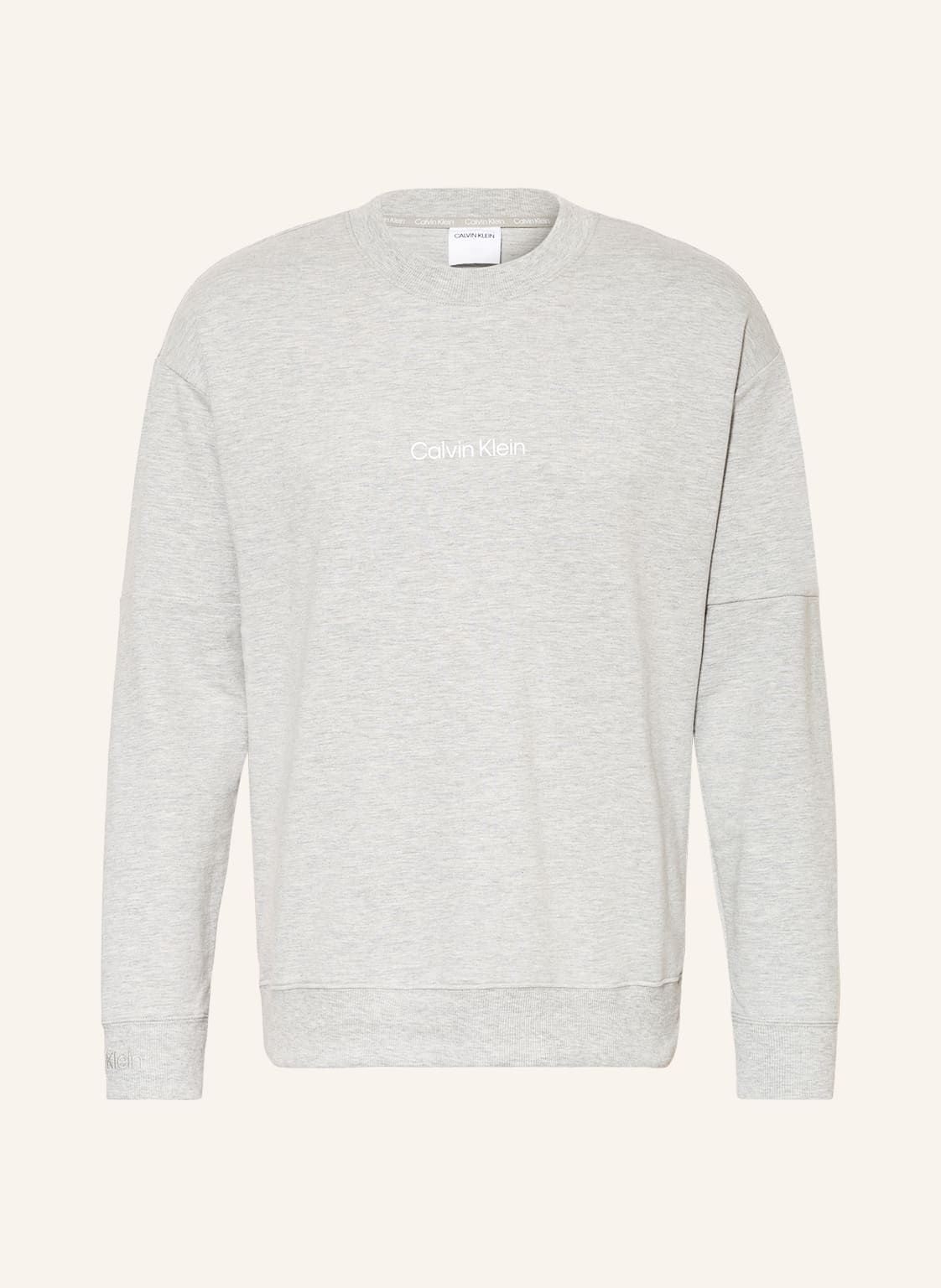 Image of Calvin Klein Lounge-Sweatshirt Modern Structure grau