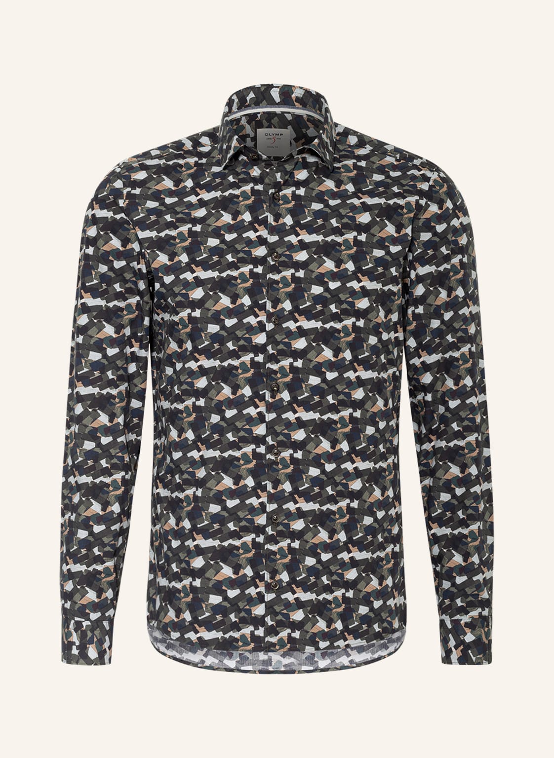 Image of Olymp Hemd Level Five Smart Business Body Fit gruen