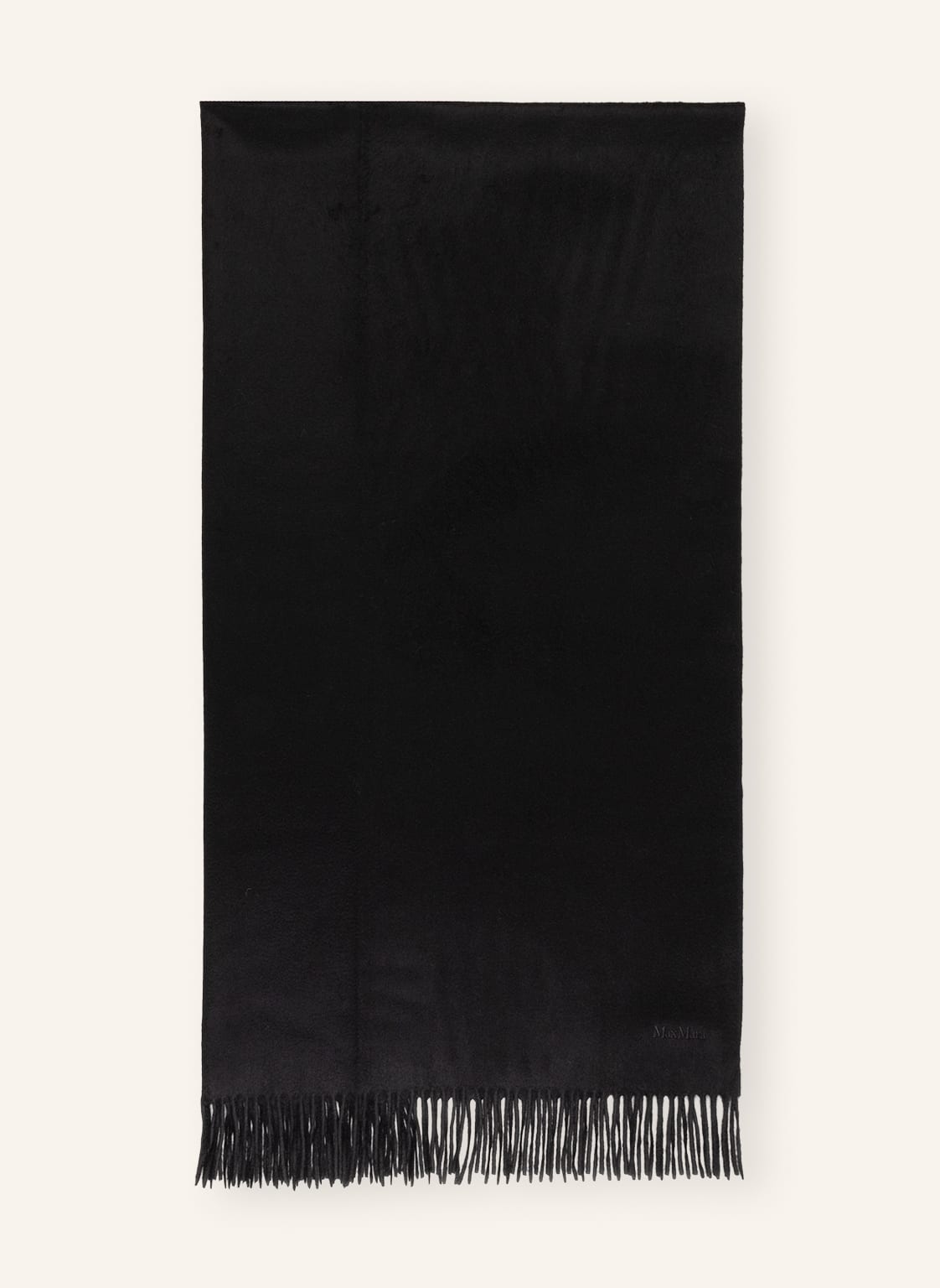 Image of Max Mara Schal Tartan Aus Kamelhaar schwarz