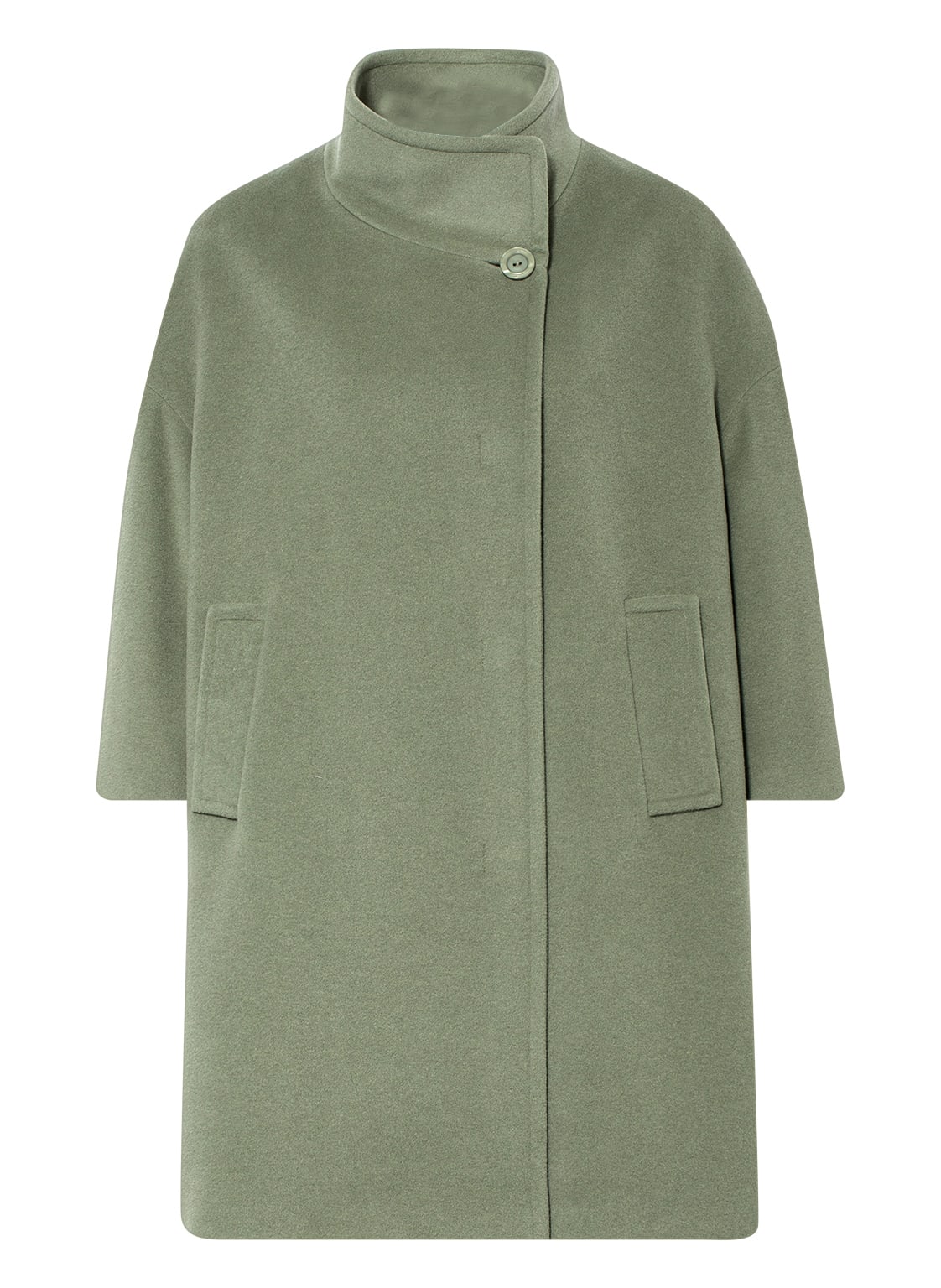 Image of Icons Cinzia Rocca Wollmantel Mit 3/4-Arm gruen