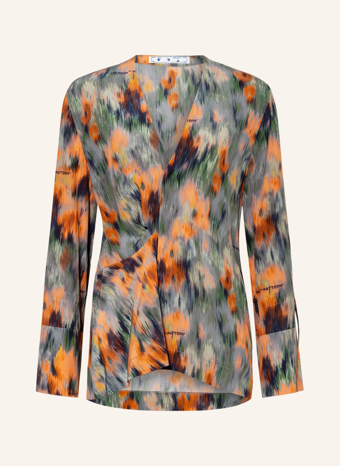 Image of Off-White Seidenbluse orange