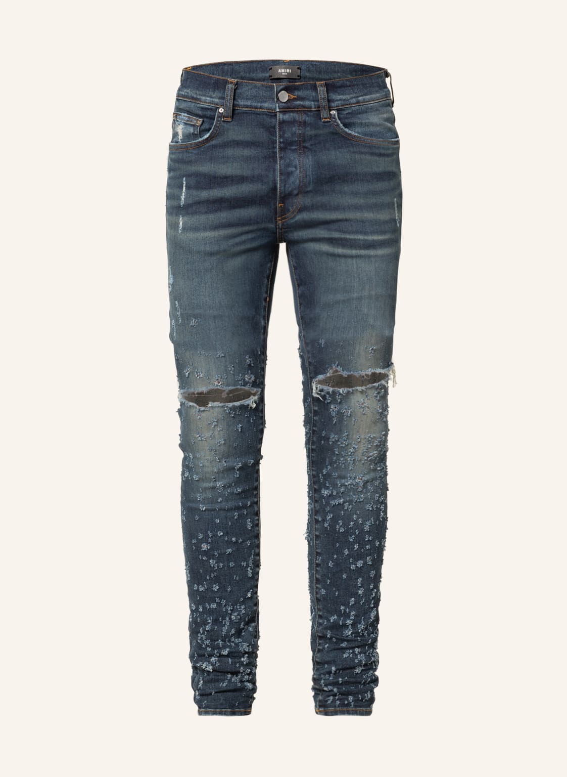 Image of Amiri Destroyed Jeans Shotgun Skinny Fit blau
