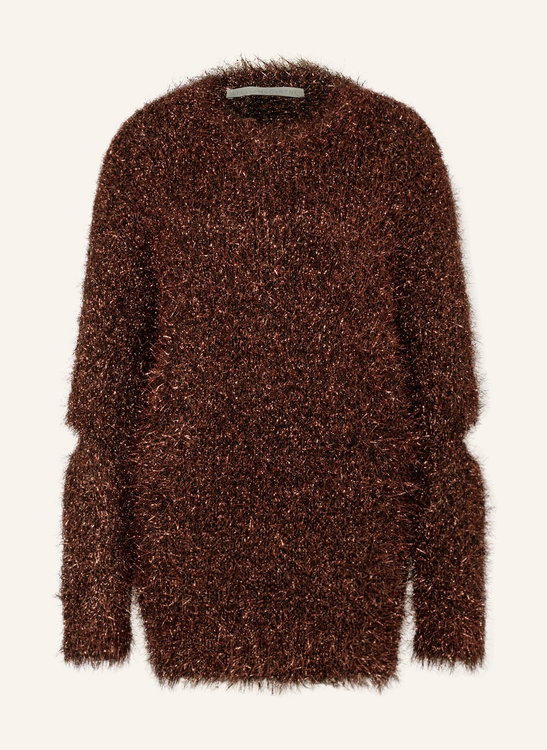 Image of Stella Mccartney Pullover Mit Glitzergarn rot