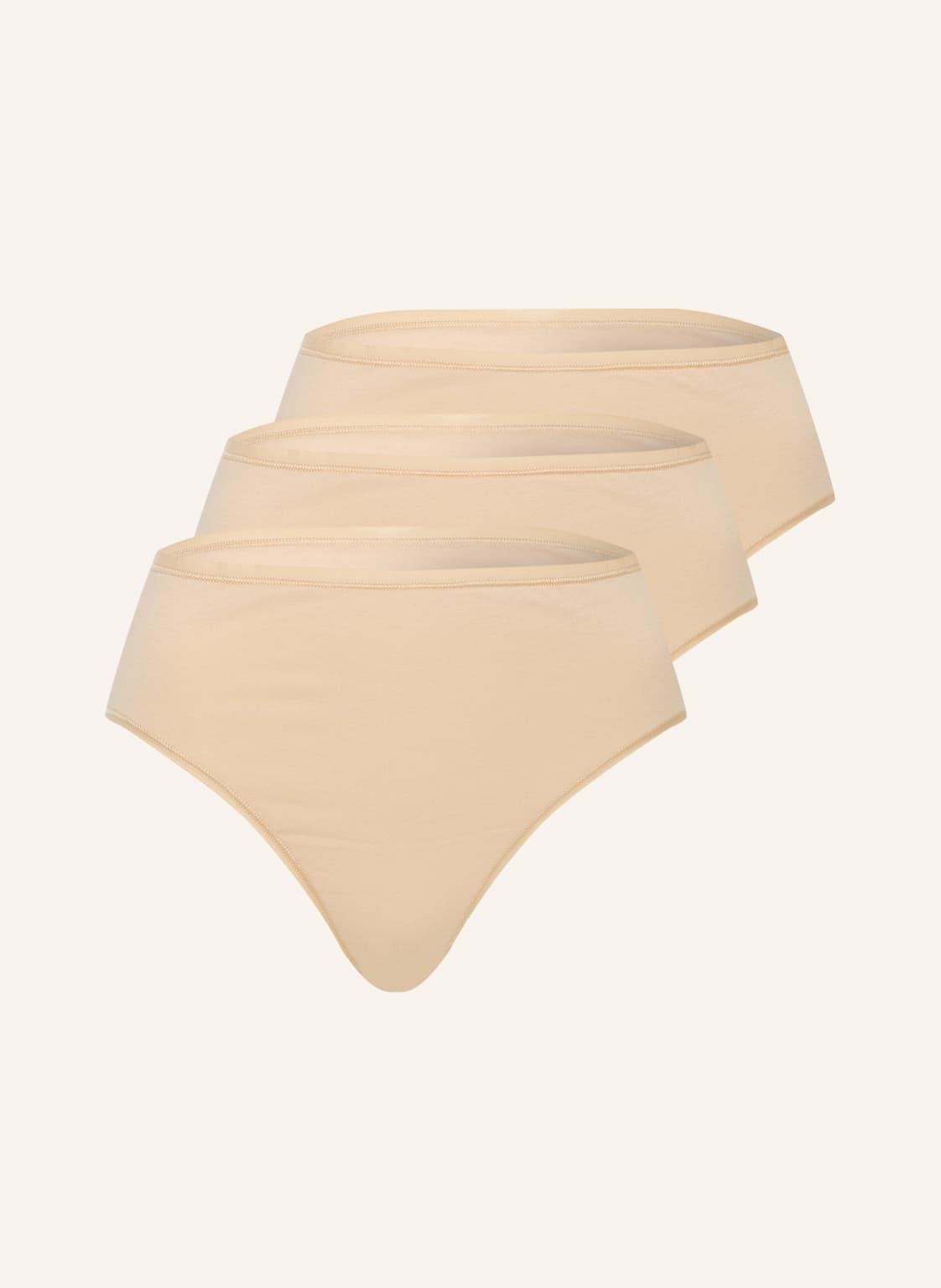 Image of Schiesser 3er-Pack Taillenslips 95/5 beige
