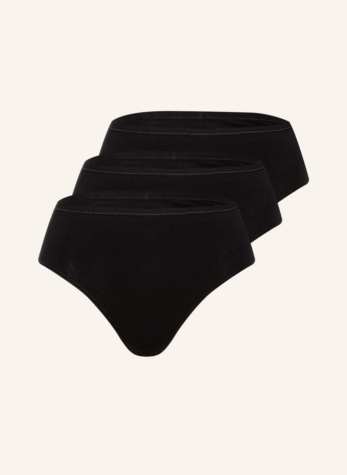 Image of Schiesser 3er-Pack Taillenslips 95/5 schwarz