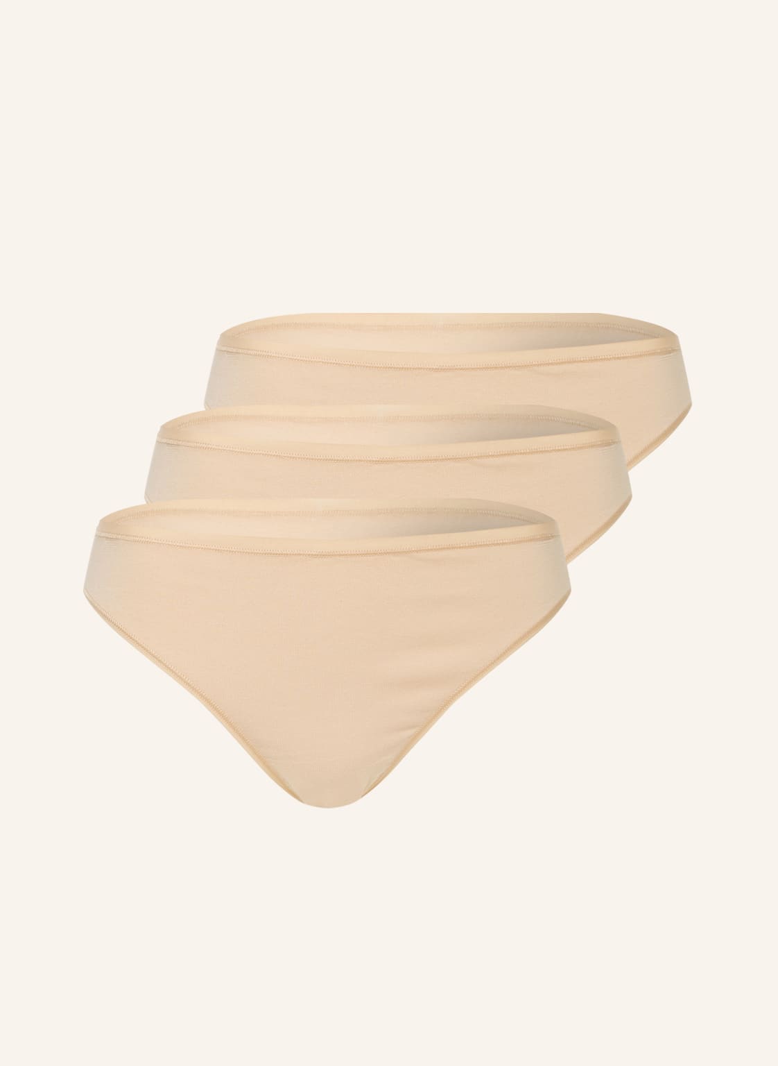 Image of Schiesser 3er-Pack Slips 95/5 beige