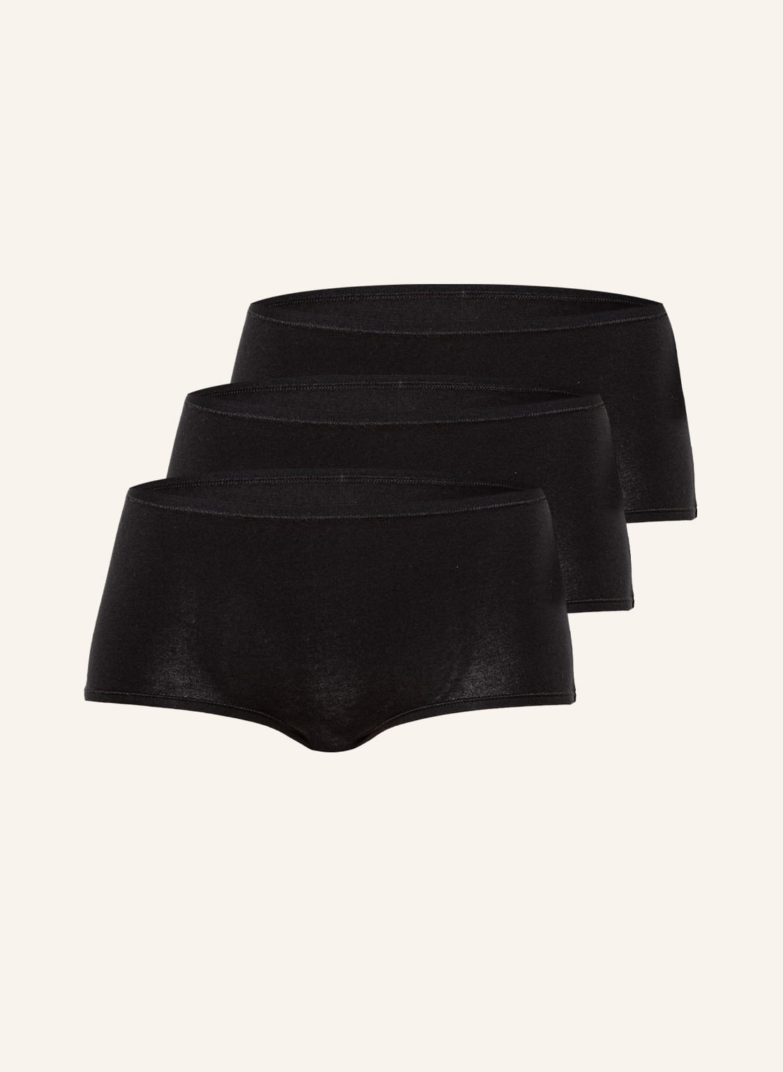 Image of Schiesser 3er-Pack Panties 95/5 schwarz