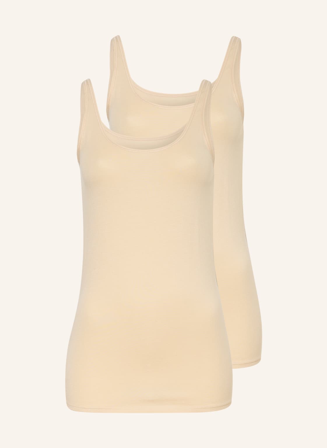 Image of Schiesser 2er-Pack Tops 95/5 beige