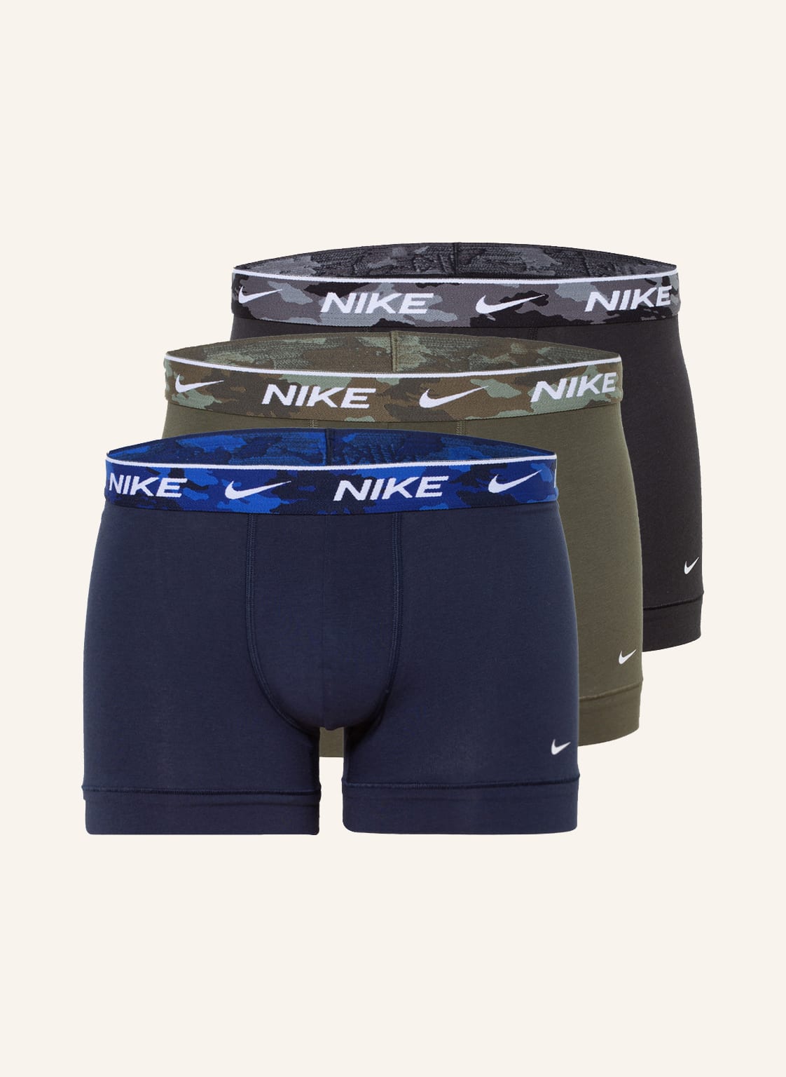 Image of Nike 3er-Pack Boxershorts Everyday gruen