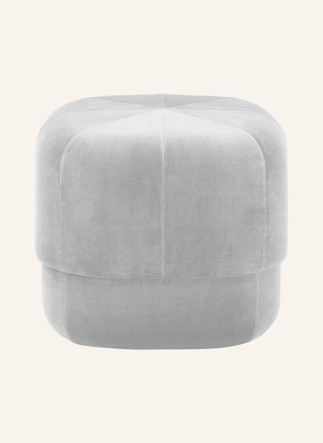 Image of Normann Copenhagen Samt-Pouf Circus beige