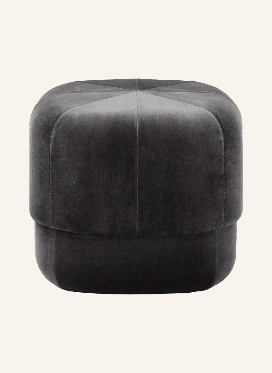 Image of Normann Copenhagen Samt-Pouf Circus grau