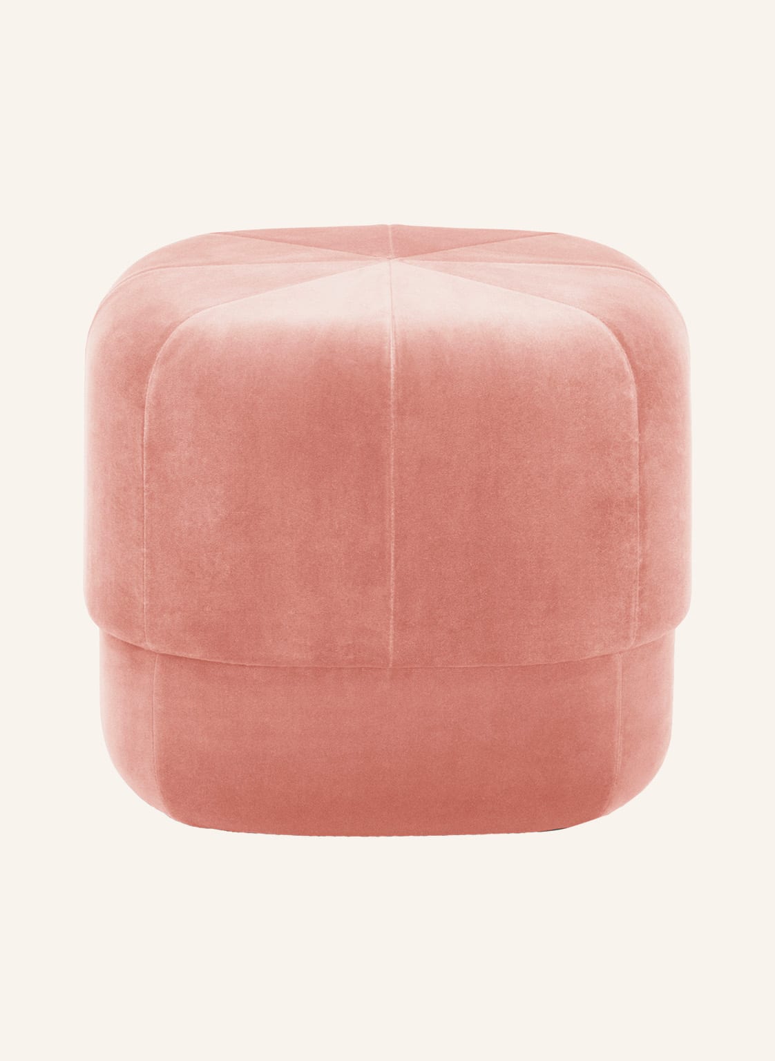 Image of Normann Copenhagen Samt-Pouf Circus rosa