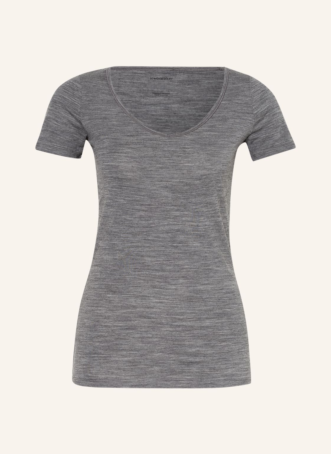 Image of Icebreaker Funktionswäsche-Shirt Siren Sweetheart Aus Merinowolle grau