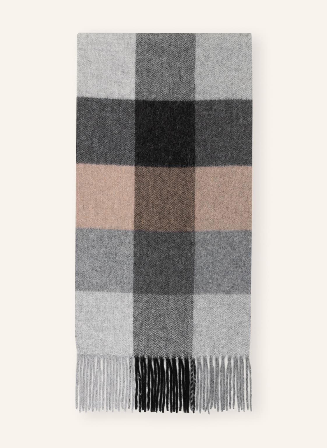 Image of Strokesman's Cashmere-Schal braun