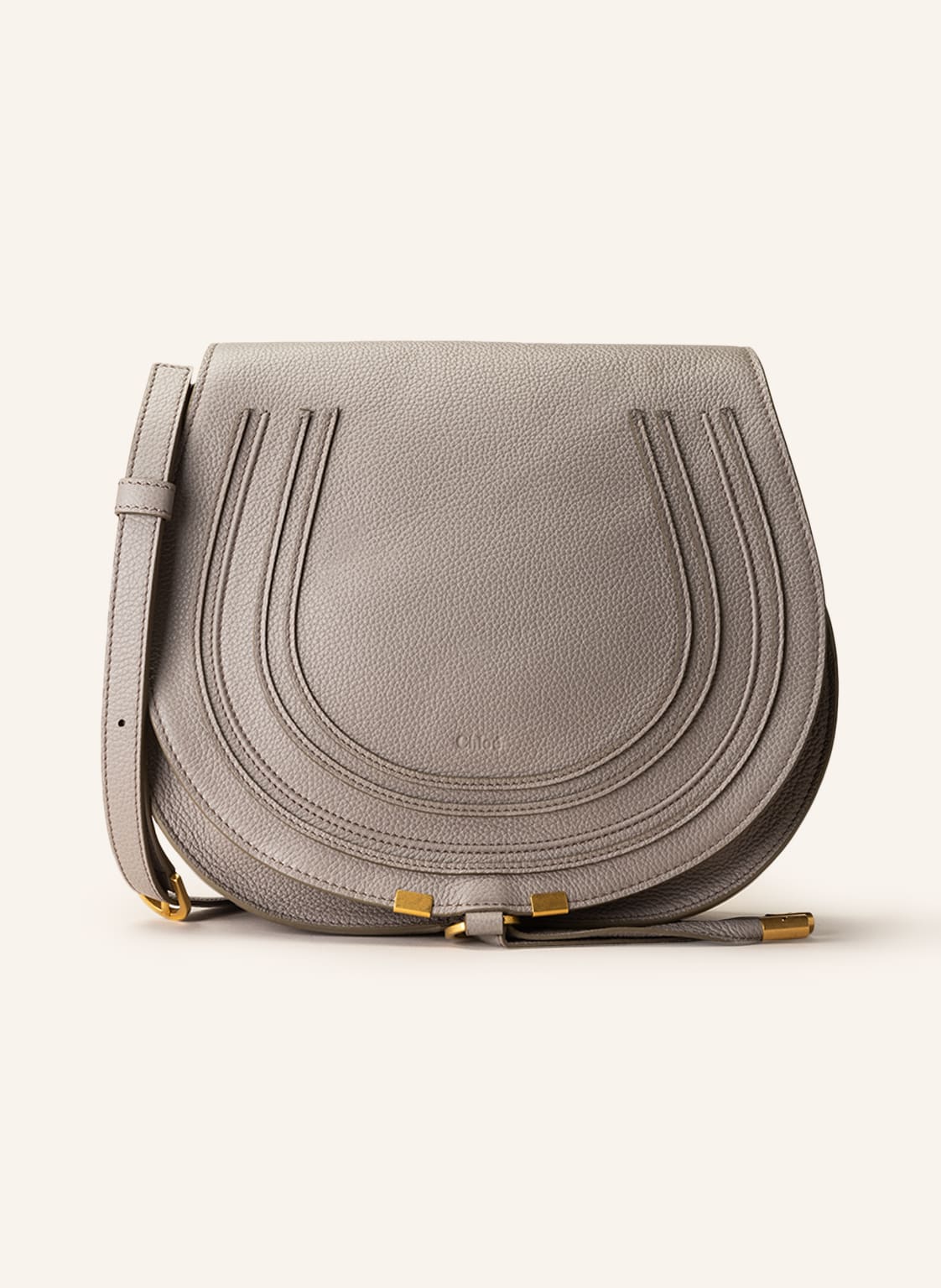 Image of Chloé Umhängetasche Marcie Medium grau