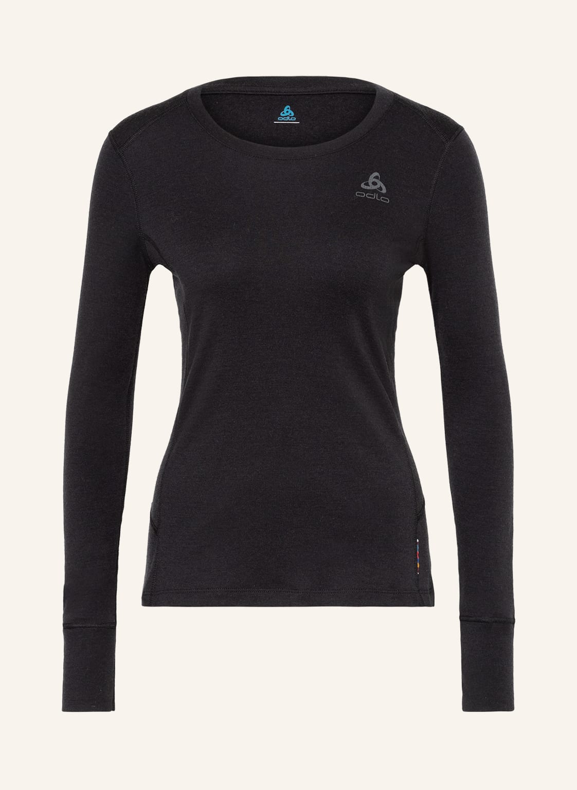 Image of Odlo Funktionswäsche-Shirt Aus Merinowolle schwarz