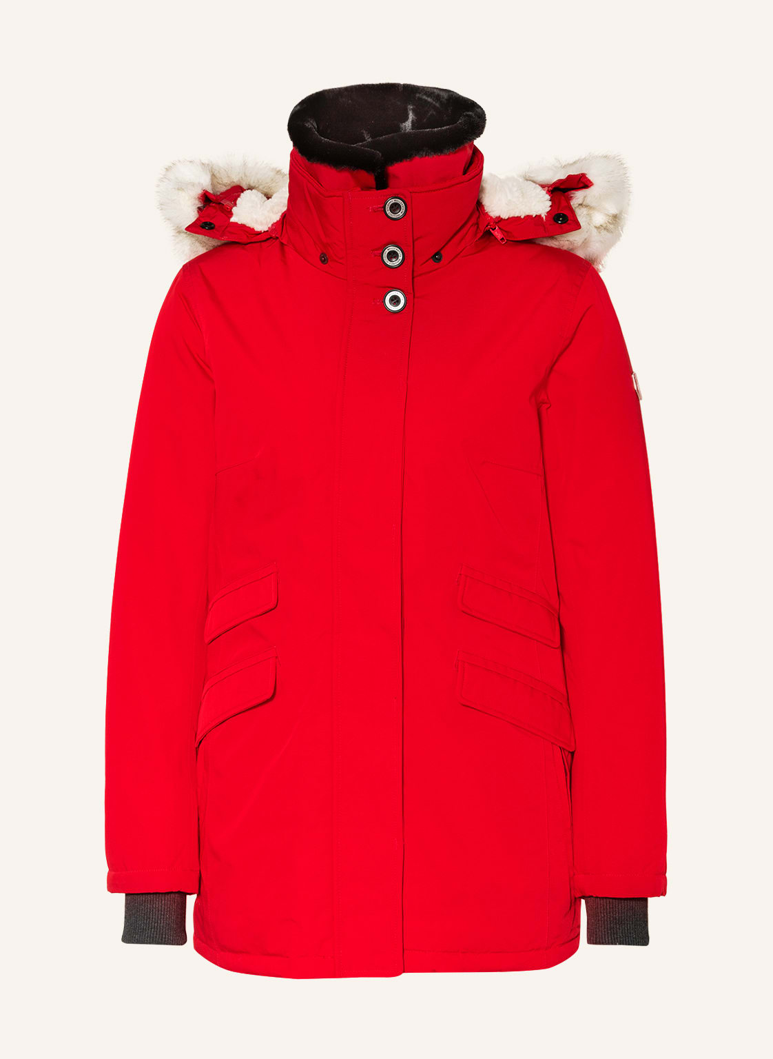 Image of Wellensteyn Jacke Enterprise Mit Abnehmbarem Kunstfellbesatz rot