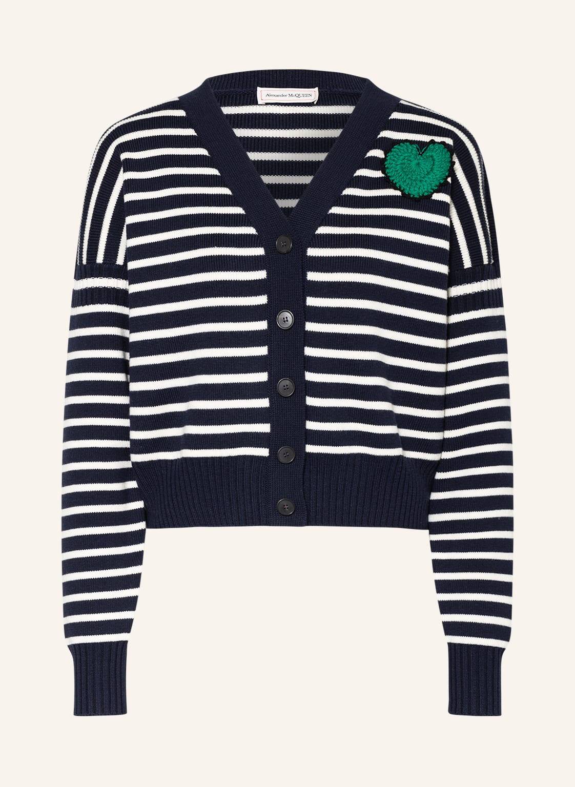 Image of Alexander Mcqueen Strickjacke blau