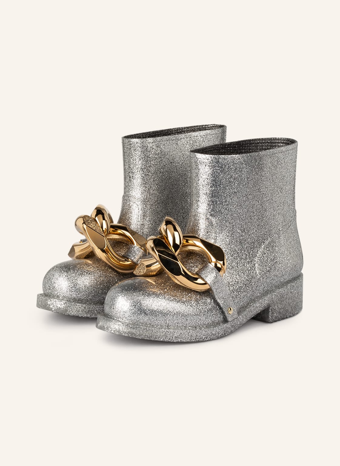 Image of Jw Anderson Gummi-Boots Chain silber