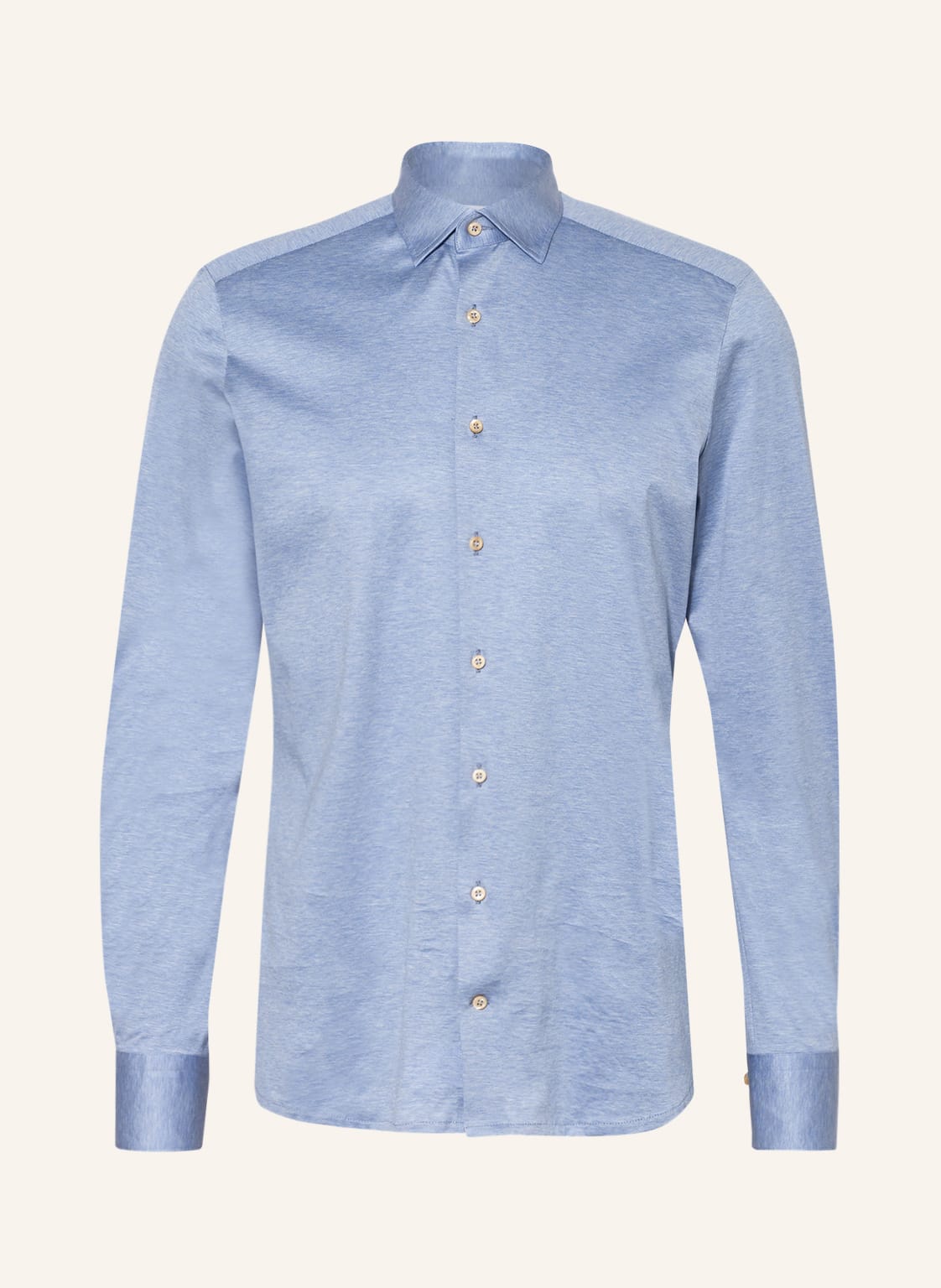 Image of Stenströms Jerseyhemd Slim Fit blau