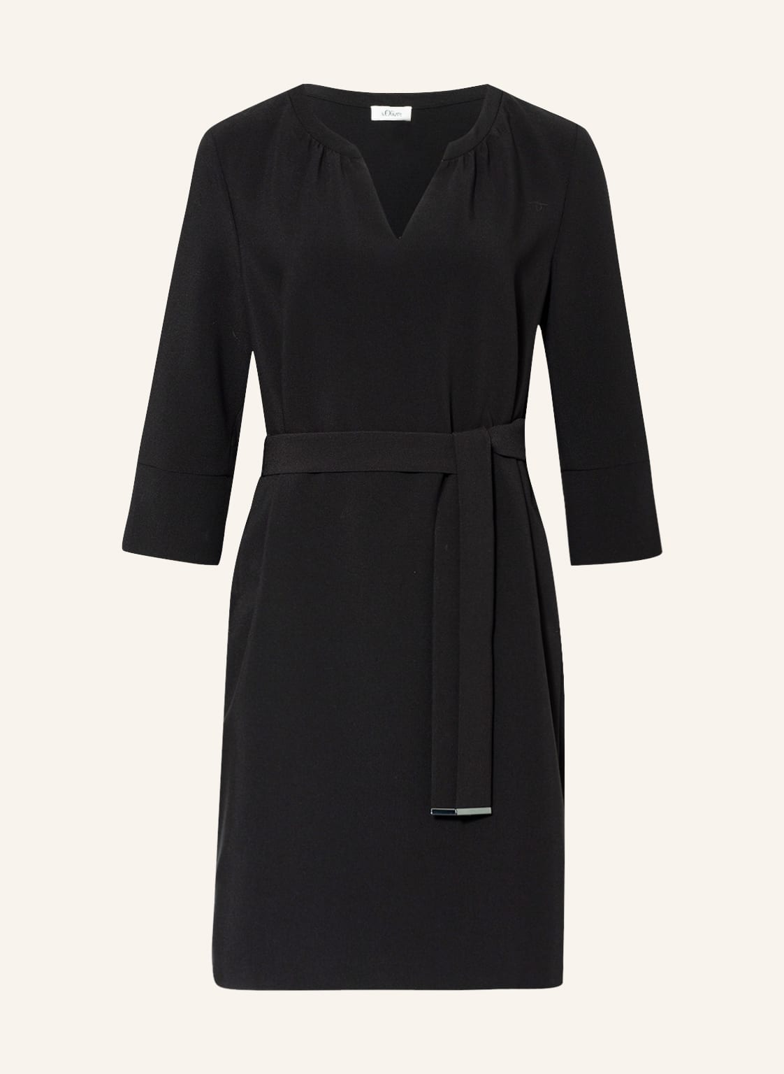 Image of S.Oliver Black Label Kleid Mit 3/4-Arm schwarz