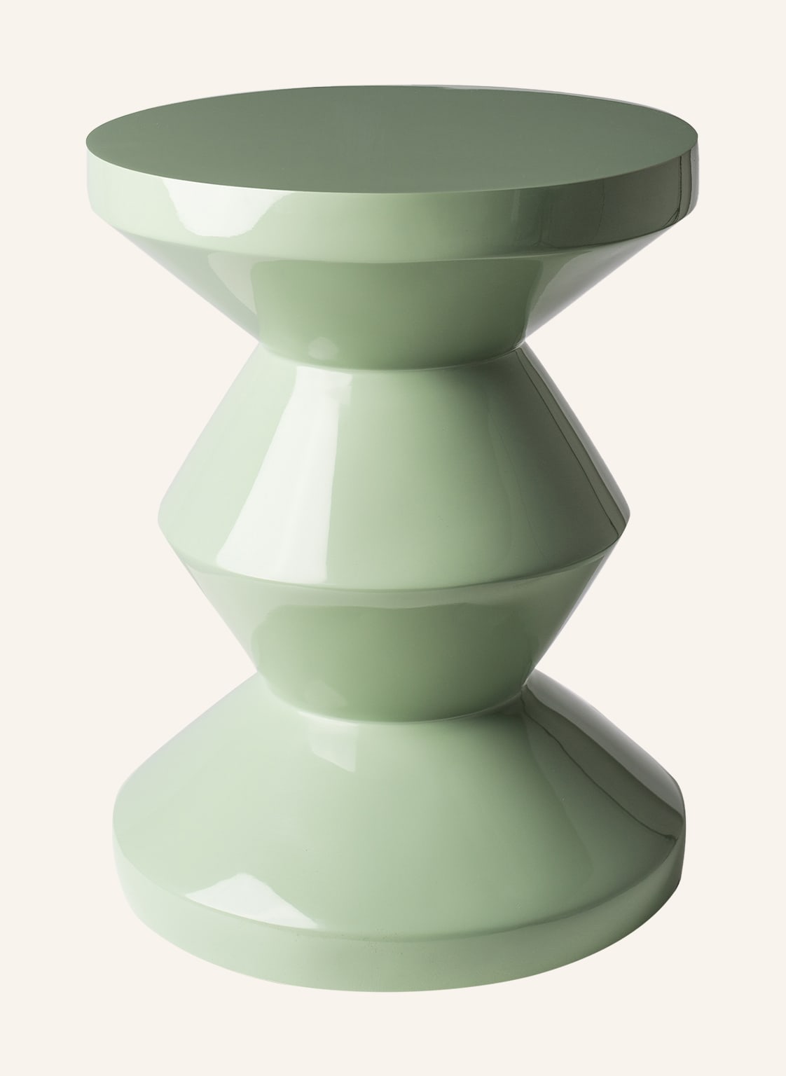 Image of Pols Potten Hocker Zig Zag gruen