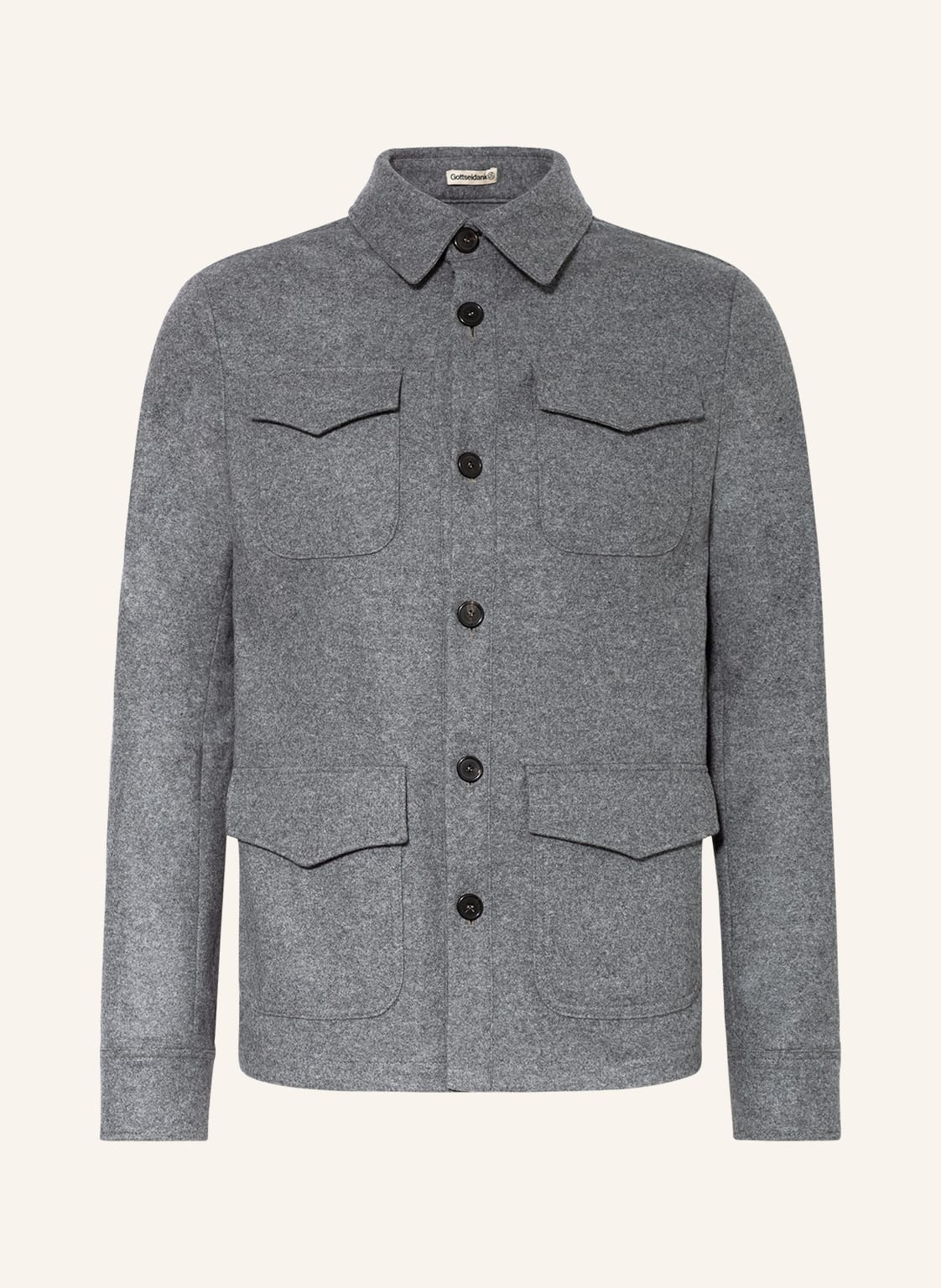 Image of Gottseidank Janker Steve grau