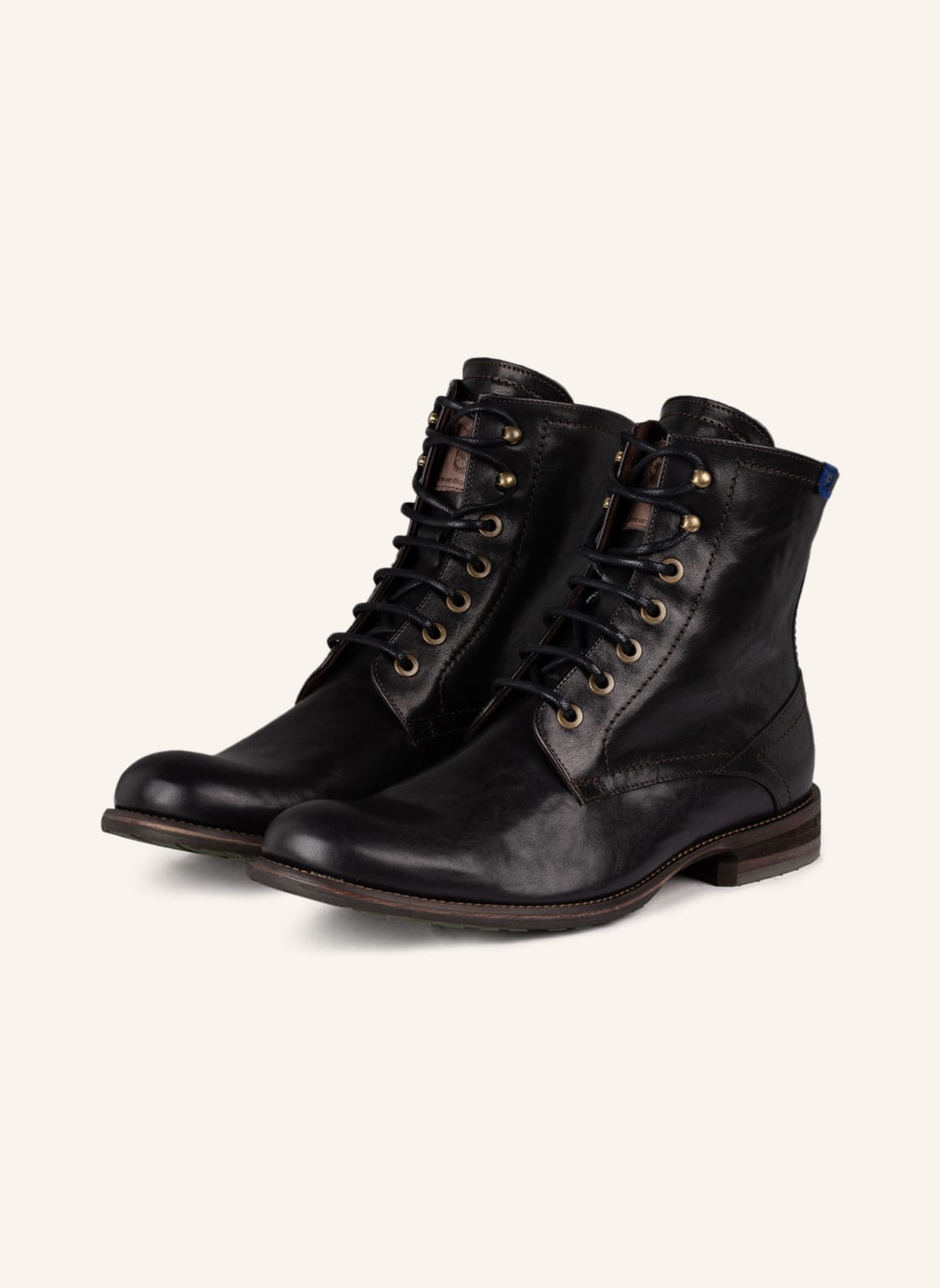 Floris Van Bommel Schnürstiefeletten schwarz