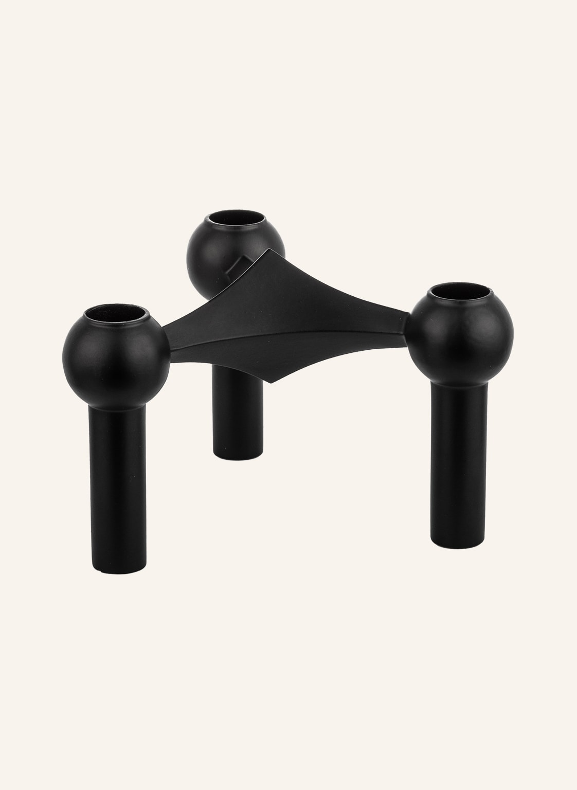Image of Stoff Nagel Kerzenhalter Stoff Nagel schwarz