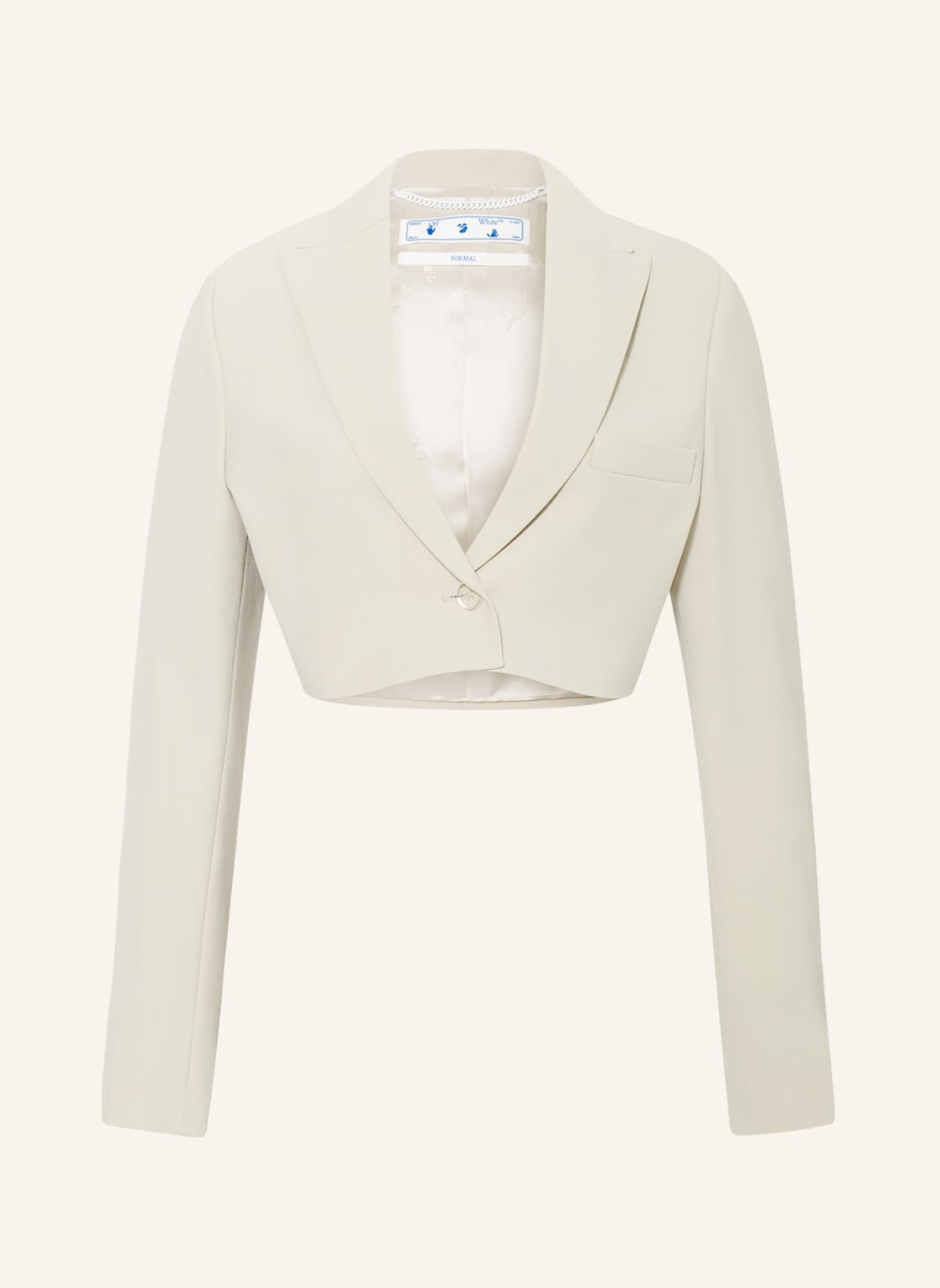 Image of Off-White Cropped-Blazer grau