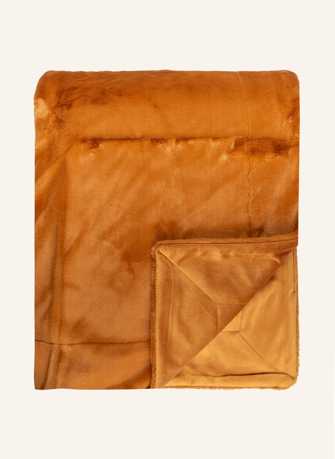 Image of Essenza Kunstfell-Plaid braun